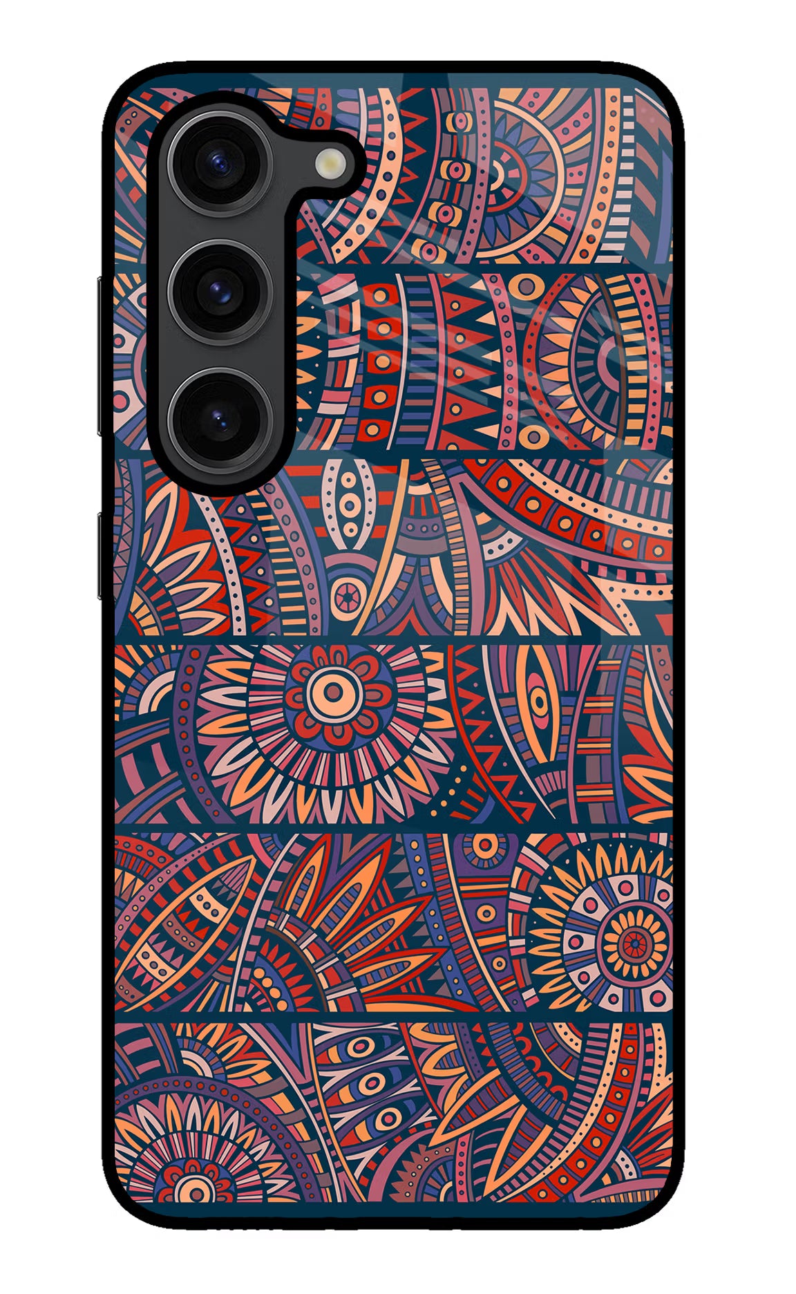 African Culture Design Samsung S23 Plus Glass Case Back Cover by Casekaro