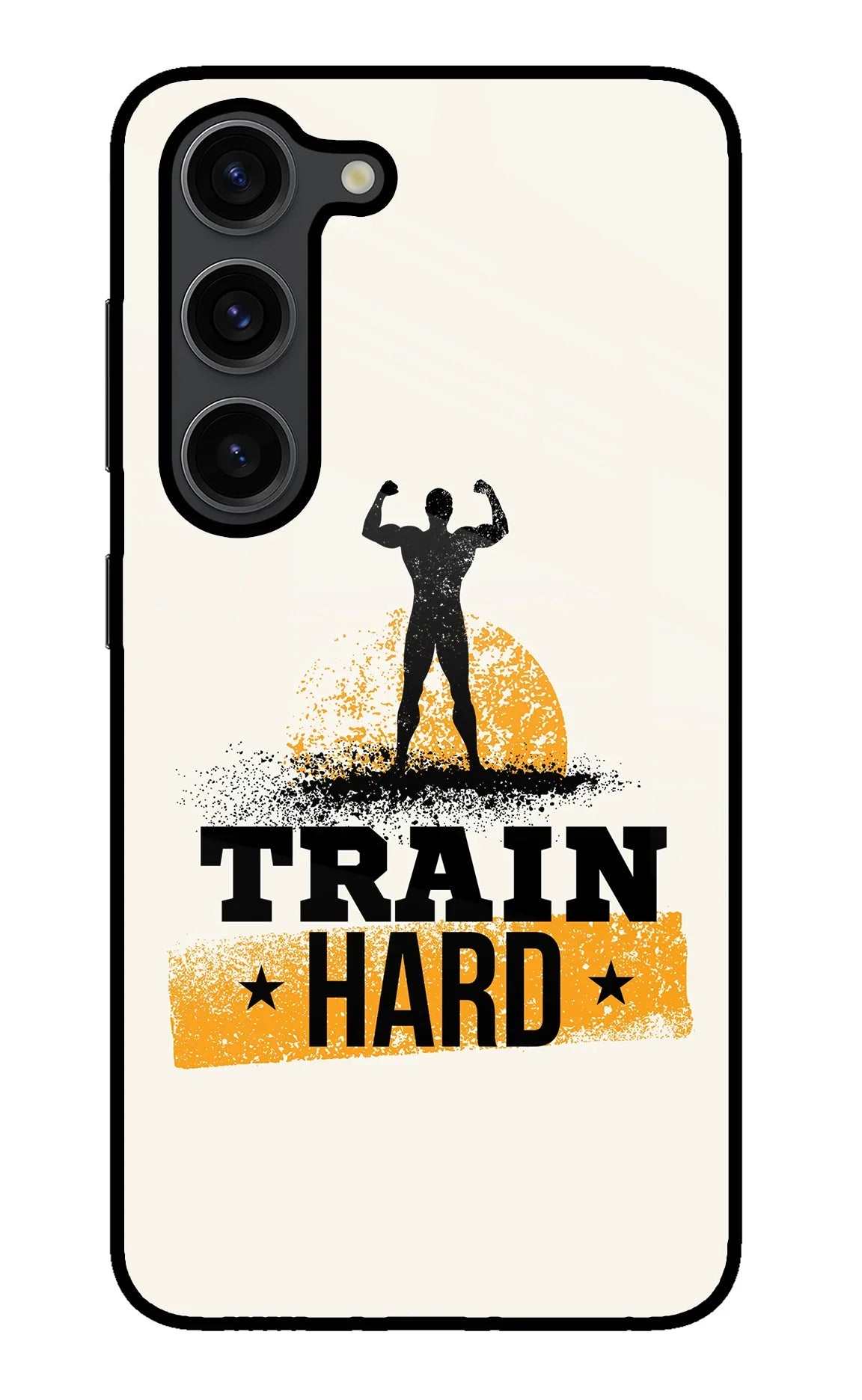 Train Hard Samsung S23 Plus Glass Case - Train Hard Samsung S23 Plus Glass Case Train Hard Samsung S23 Plus Glass Case