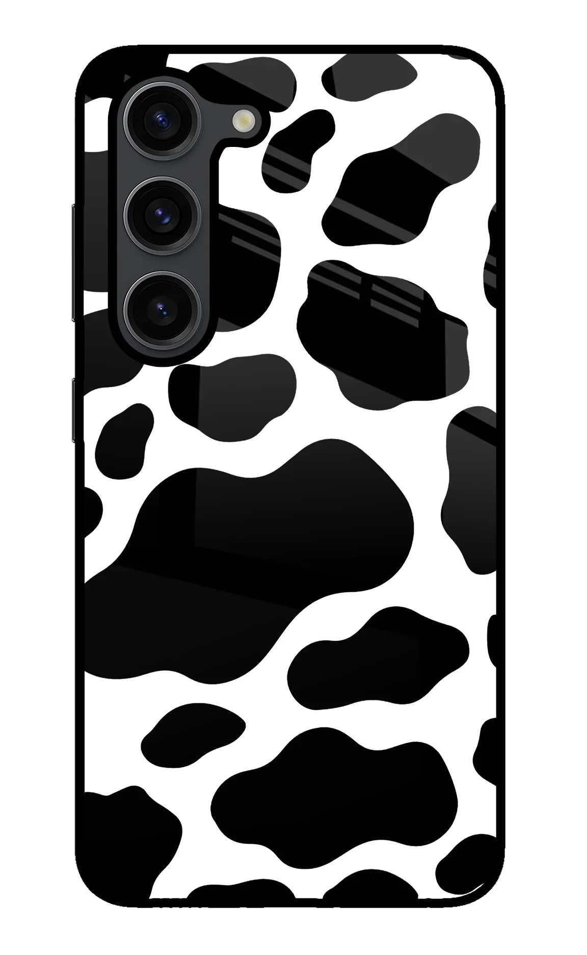 Cow Spots Samsung S23 Plus Glass Case - Cow Spots Samsung S23 Plus Glass Case Cow Spots Samsung S23 Plus Glass Case