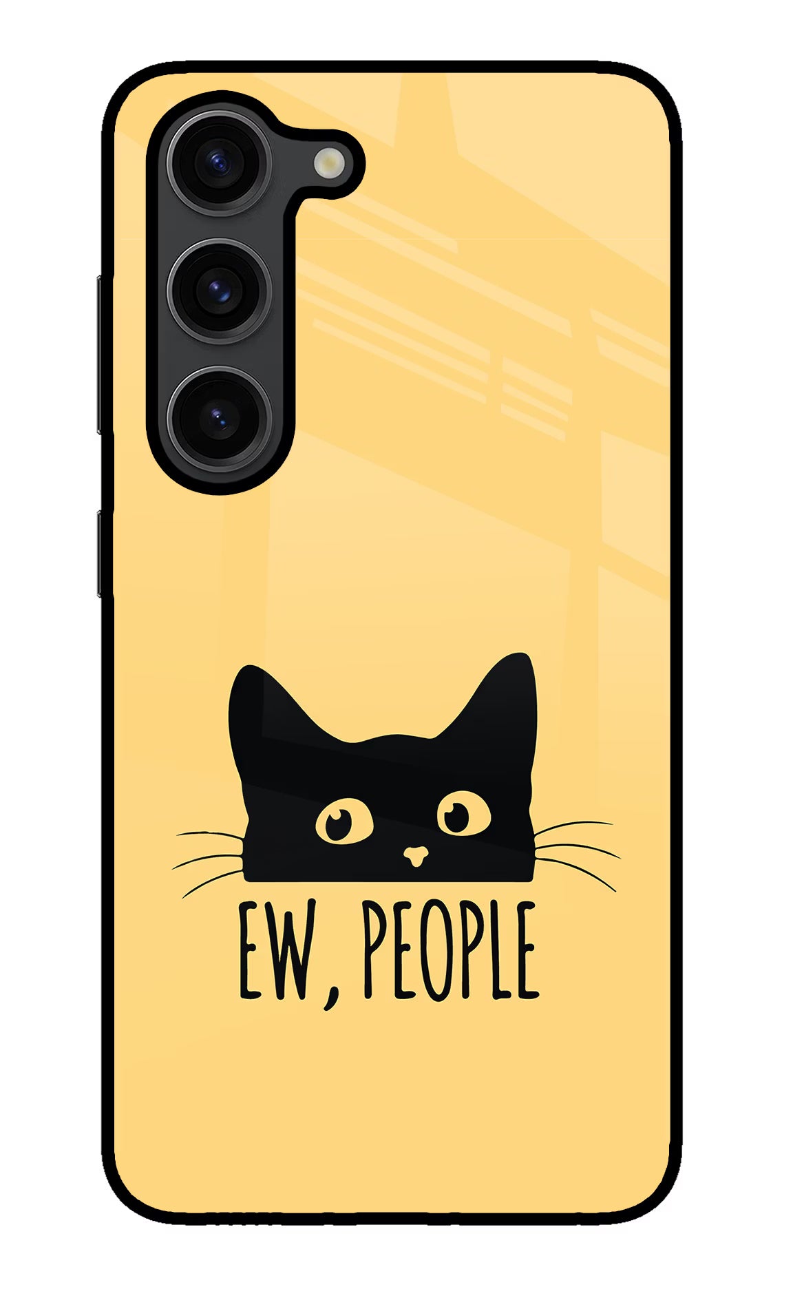 Ew People Catitude Samsung S23 Plus Glass Case - Ew People Catitude Samsung S23 Plus Glass Case Ew People Catitude Samsung S23 Plus Glass Case