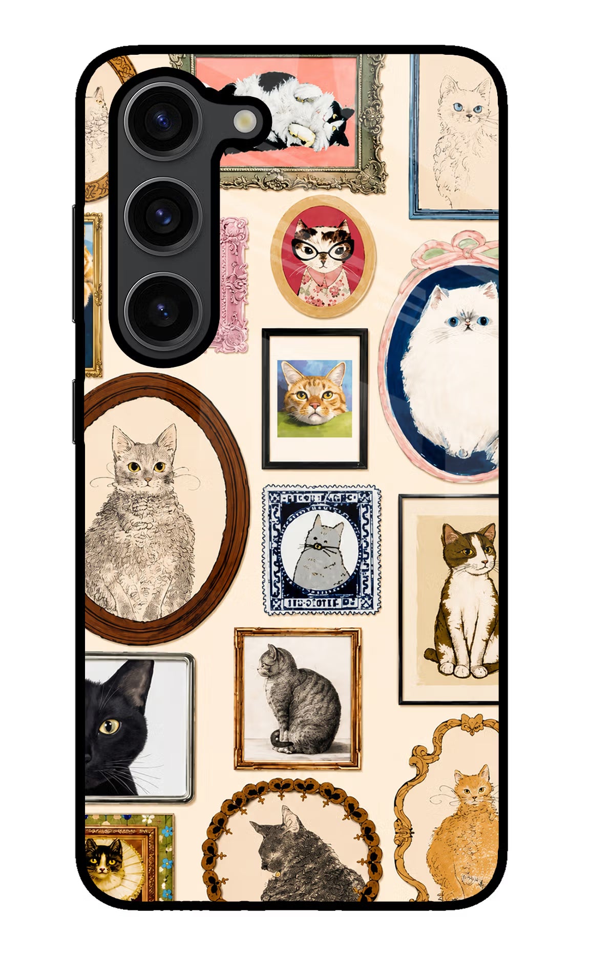 Mirror Cats Samsung S23 Plus Glass Case - Mirror Cats Samsung S23 Plus Glass Case Mirror Cats Samsung S23 Plus Glass Case