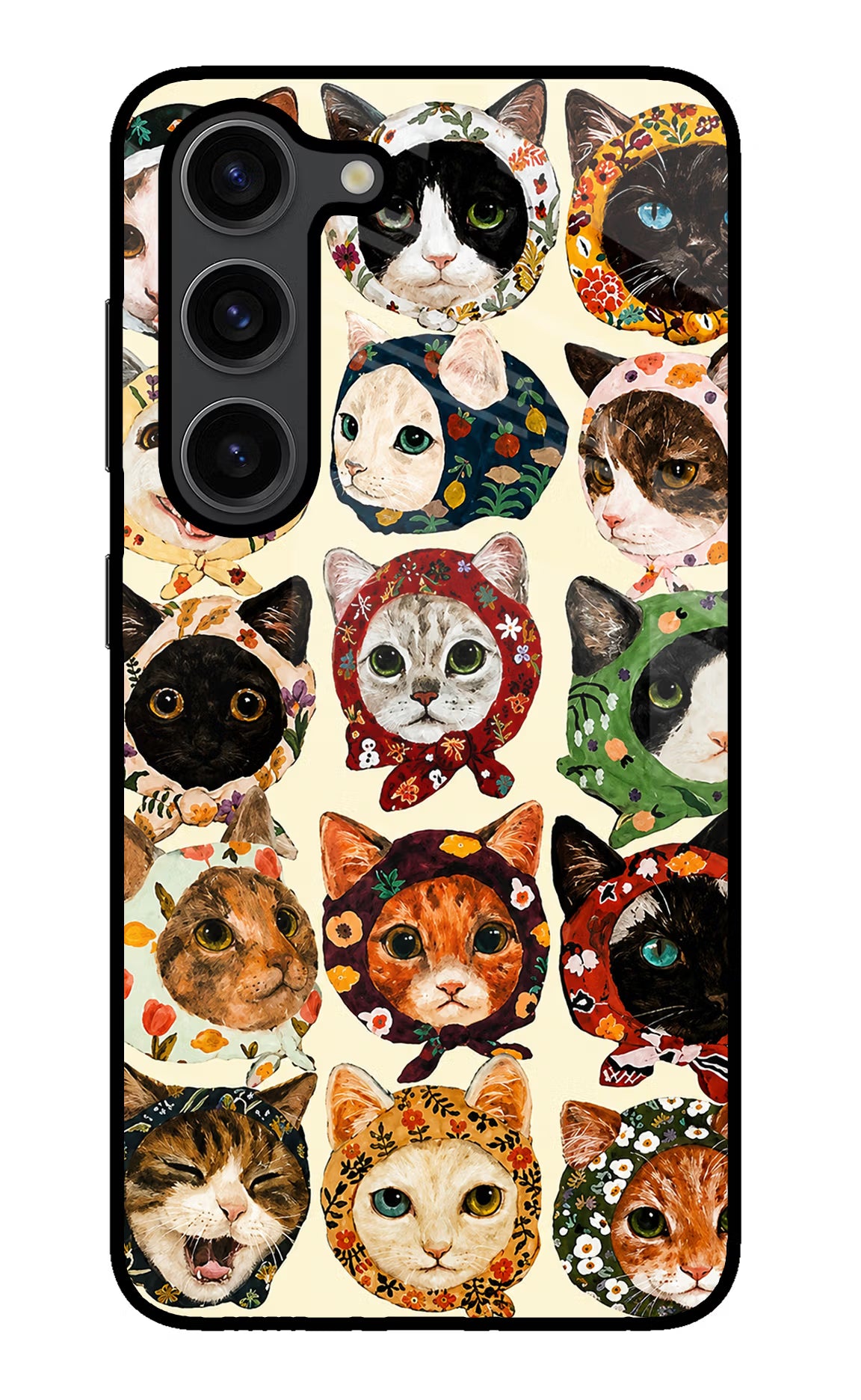Cool Cat Samsung S23 Plus Glass Case - Cool Cat Samsung S23 Plus Glass Case Cool Cat Samsung S23 Plus Glass Case