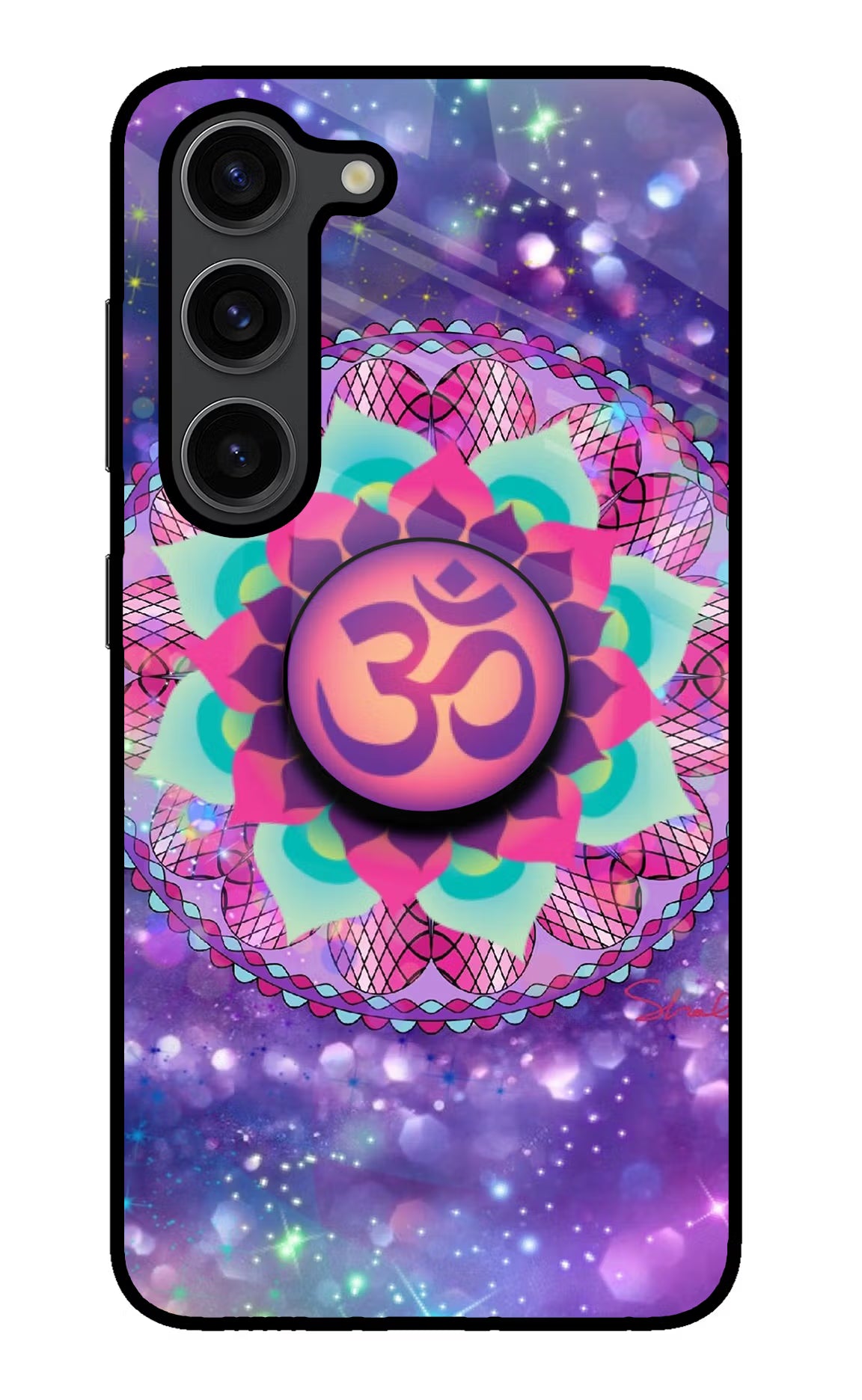 Om Purple Samsung S23 Plus Pop Case by Casekaro