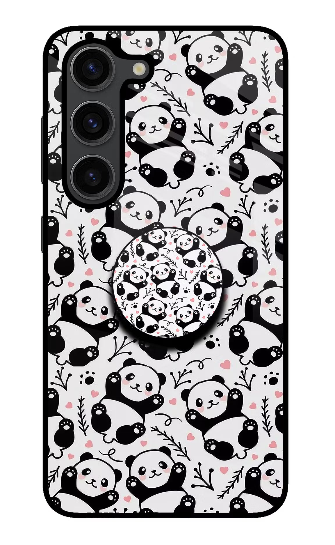 Cute Panda Samsung S23 Plus Pop Case by Casekaro