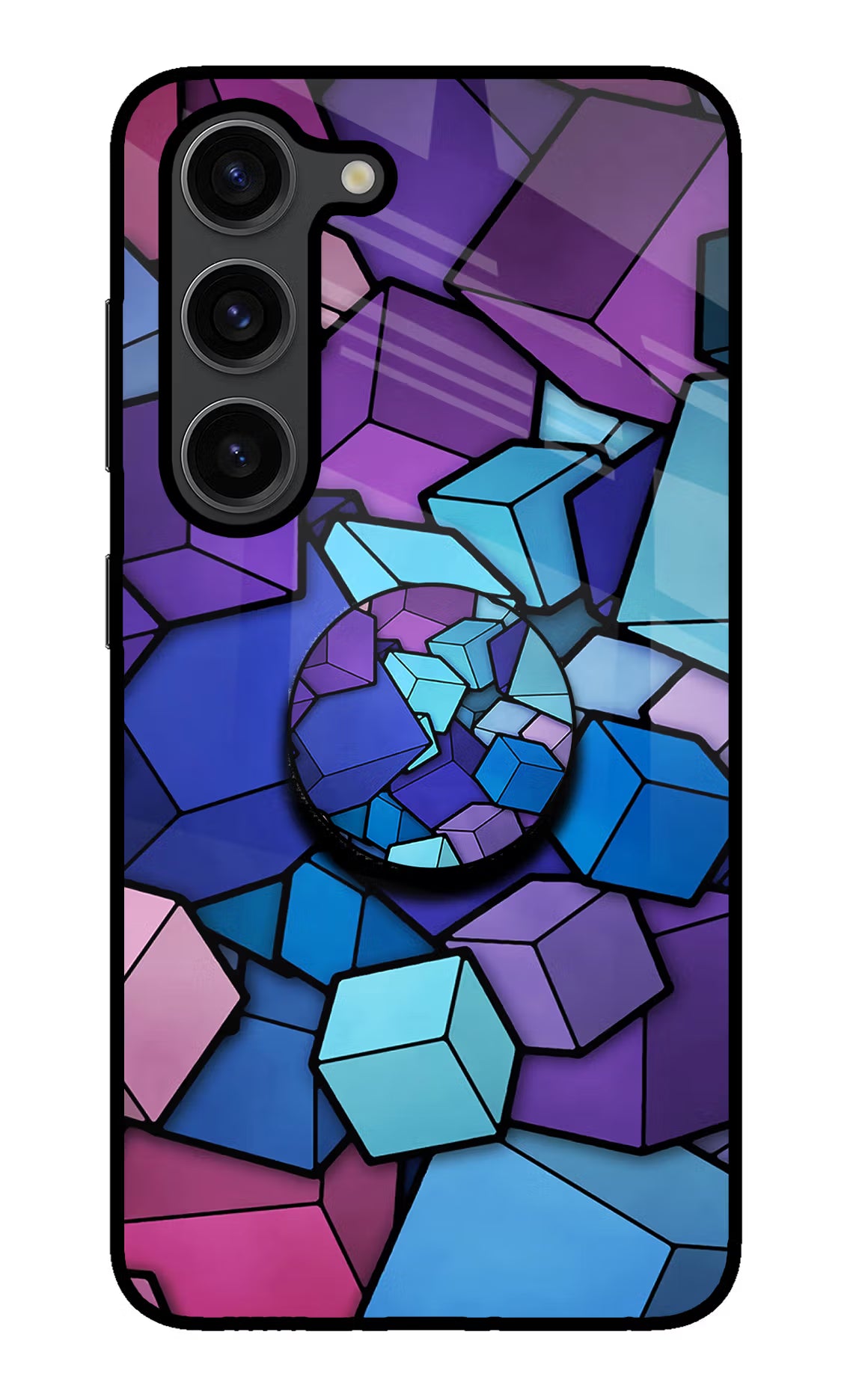 Cubic Abstract Samsung S23 Plus Pop Case - Cubic Abstract Samsung S23 Plus Pop Case by Casekaro Cubic Abstract Samsung S23 Plus Pop Case by Casekaro