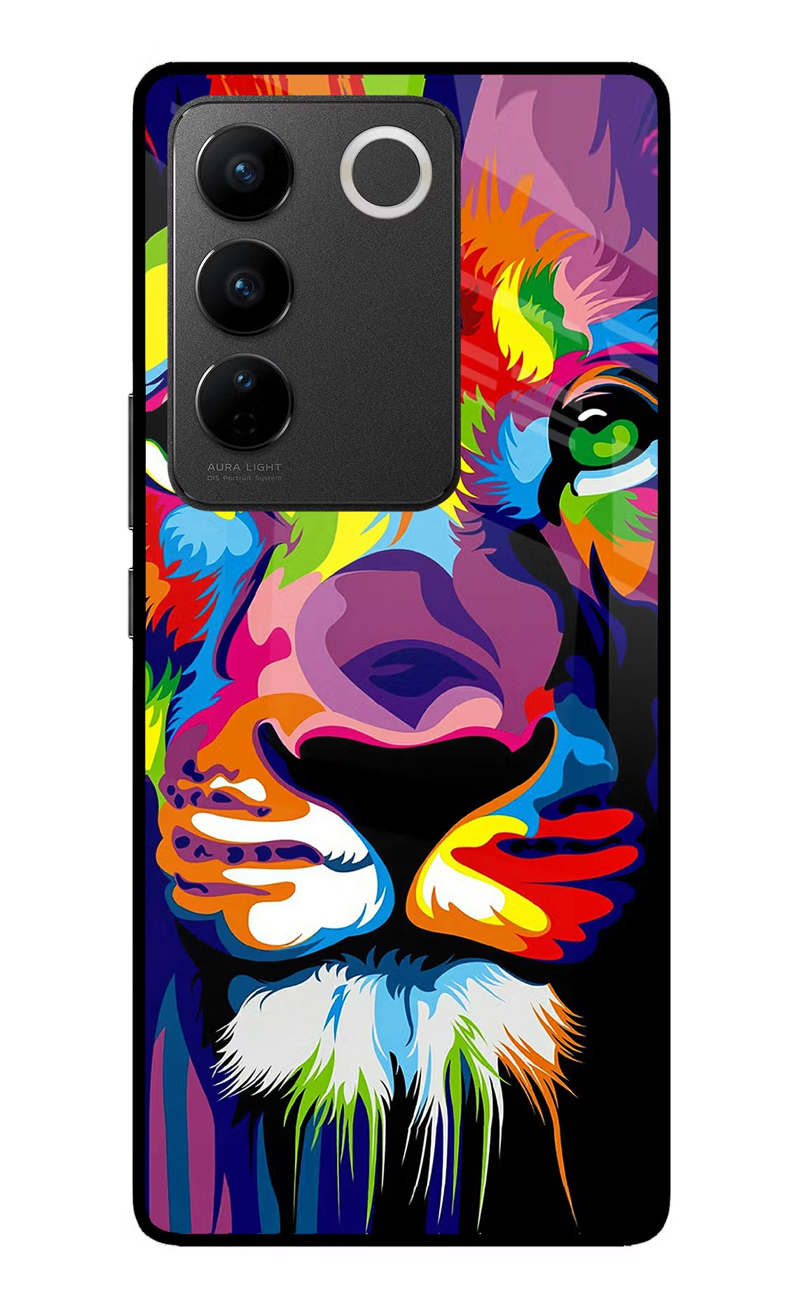 Lion Vivo V27/V27 Pro Glass Case - Lion Vivo V27/V27 Pro Glass Case Lion Vivo V27/V27 Pro Glass Case