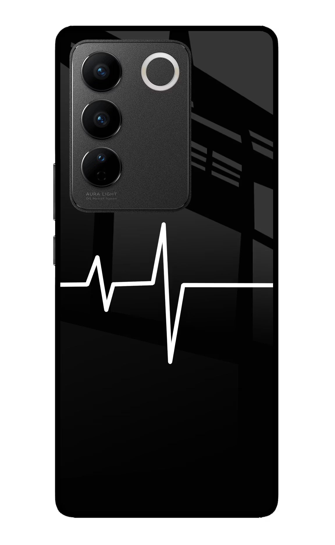 Heart Beats Vivo V27/V27 Pro Glass Case - Heart Beats Vivo V27/V27 Pro Glass Case Heart Beats Vivo V27/V27 Pro Glass Case