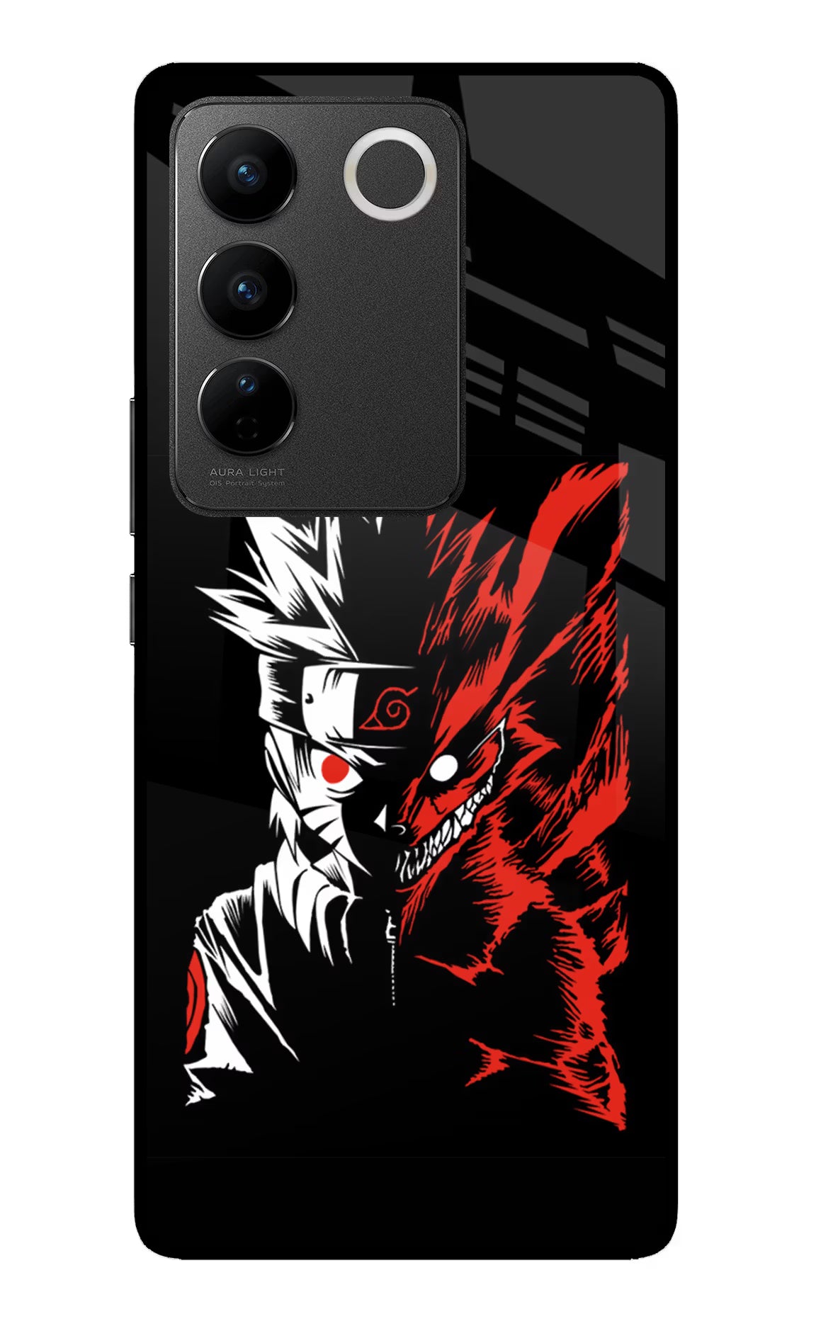 Naruto Two Face Vivo V27/V27 Pro Glass Case - Naruto Two Face Vivo V27/V27 Pro Glass Case Naruto Two Face Vivo V27/V27 Pro Glass Case