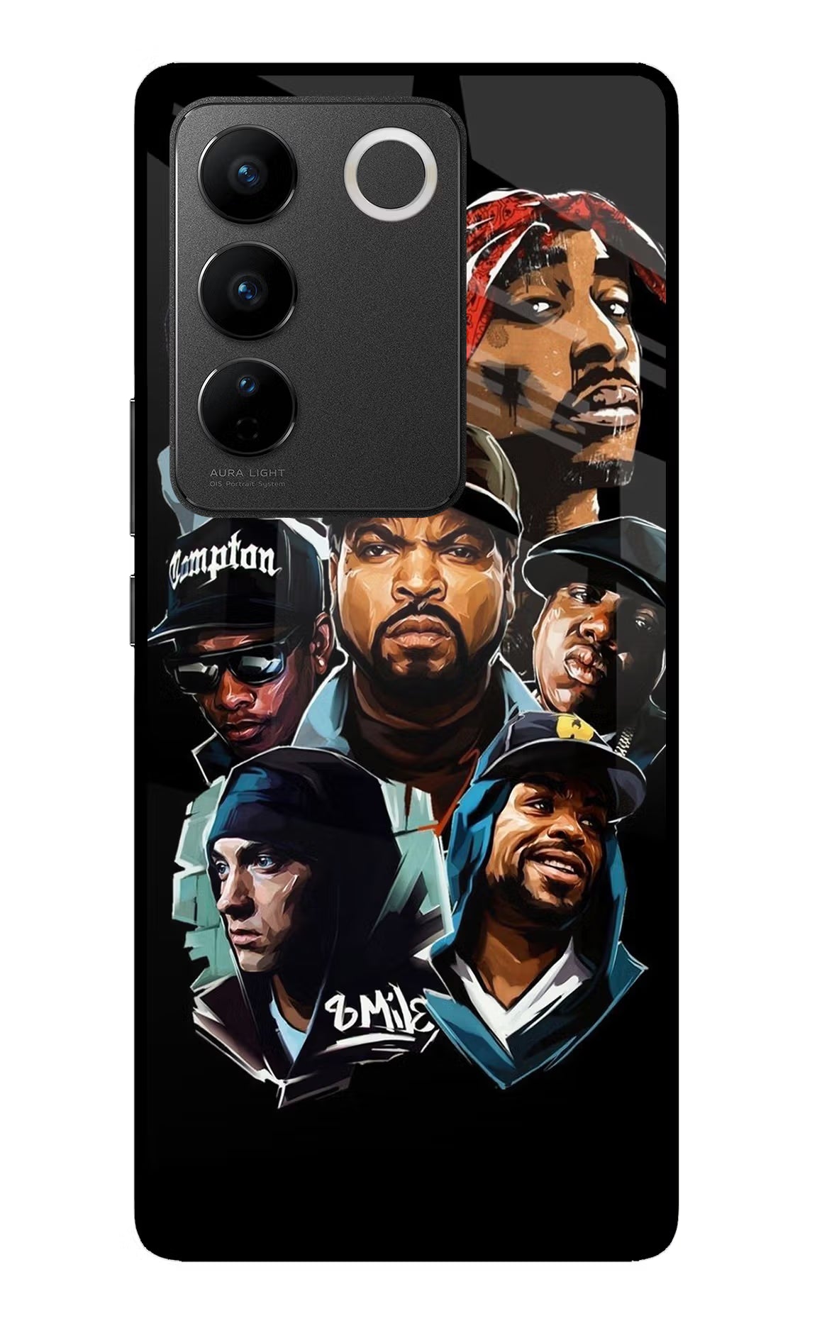 Rappers Vivo V27/V27 Pro Glass Case - Rappers Vivo V27/V27 Pro Glass Case Rappers Vivo V27/V27 Pro Glass Case