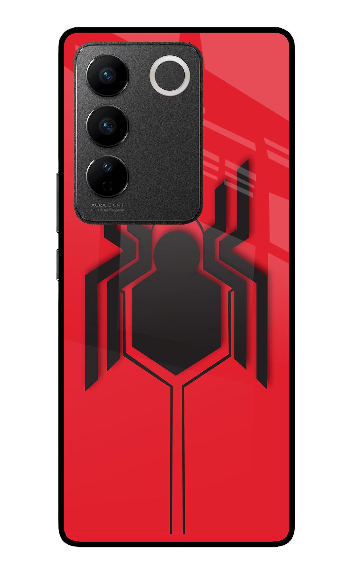 Spider Vivo V27/V27 Pro Glass Case - Spider Vivo V27/V27 Pro Glass Case Spider Vivo V27/V27 Pro Glass Case