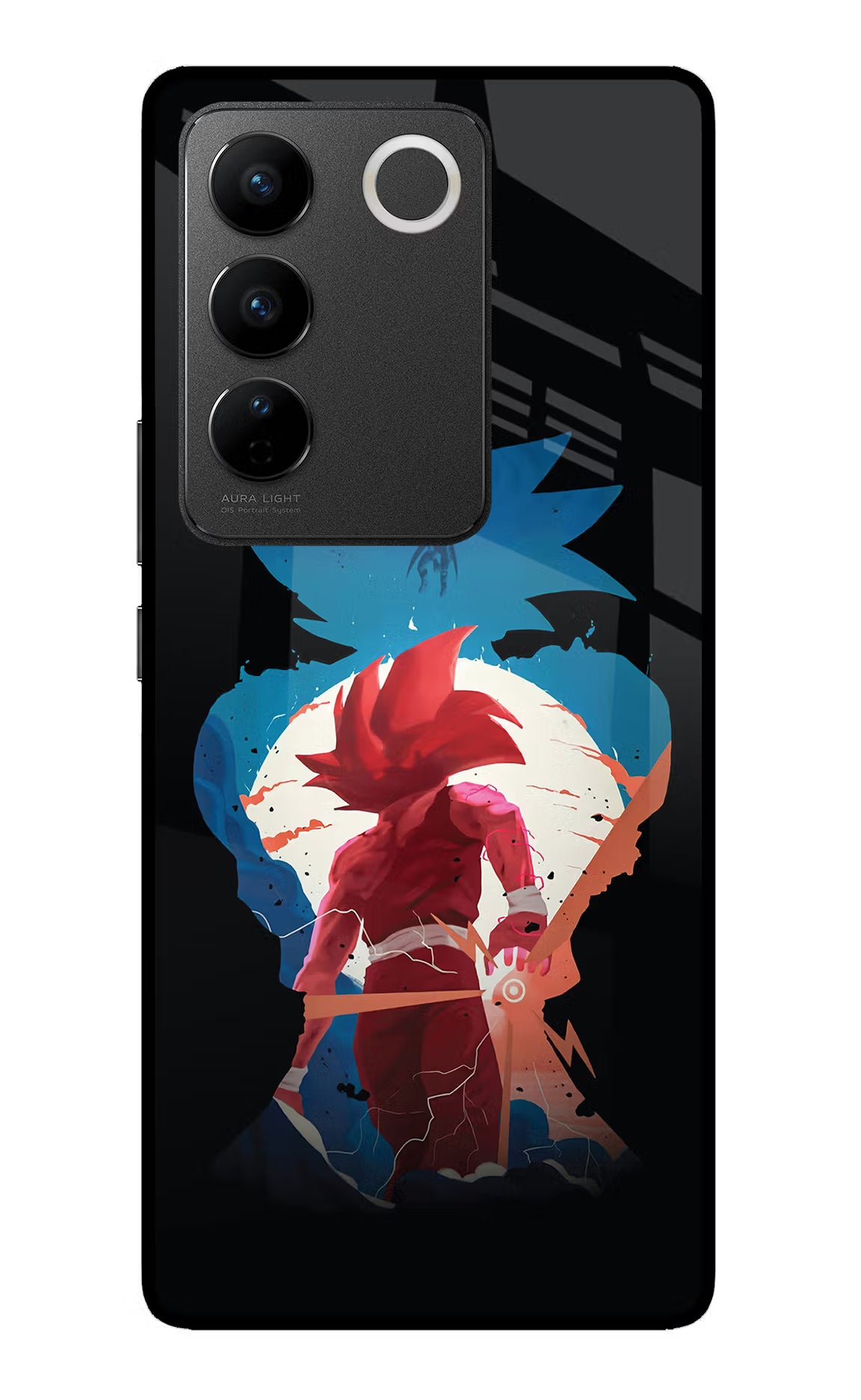 Goku Vivo V27/V27 Pro Glass Case - Goku Vivo V27/V27 Pro Glass Case Goku Vivo V27/V27 Pro Glass Case
