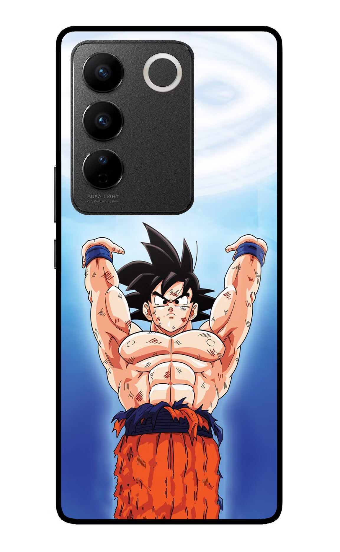 Goku Power Vivo V27/V27 Pro Glass Case - Goku Power Vivo V27/V27 Pro Glass Case Goku Power Vivo V27/V27 Pro Glass Case