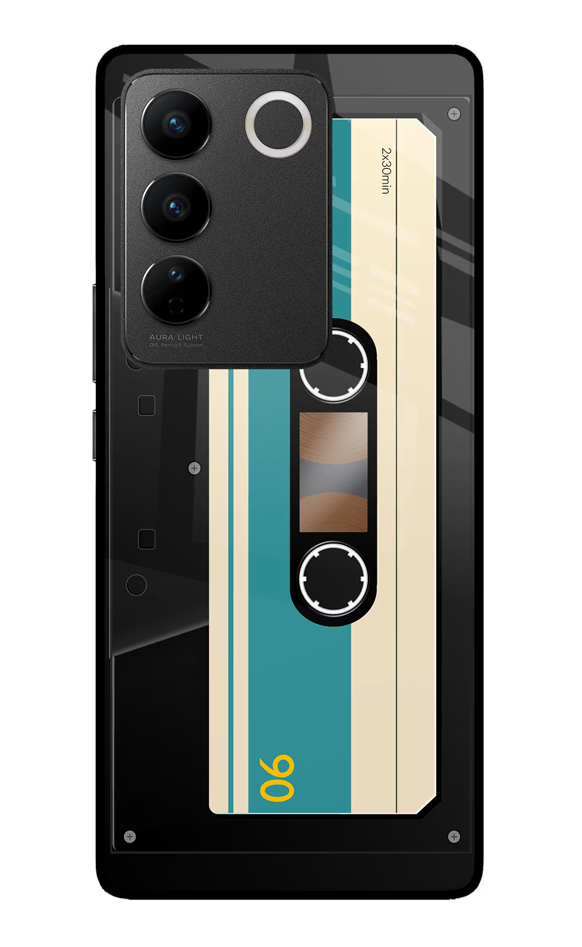Cassette Vivo V27/V27 Pro Glass Case - Cassette Vivo V27/V27 Pro Glass Case Cassette Vivo V27/V27 Pro Glass Case
