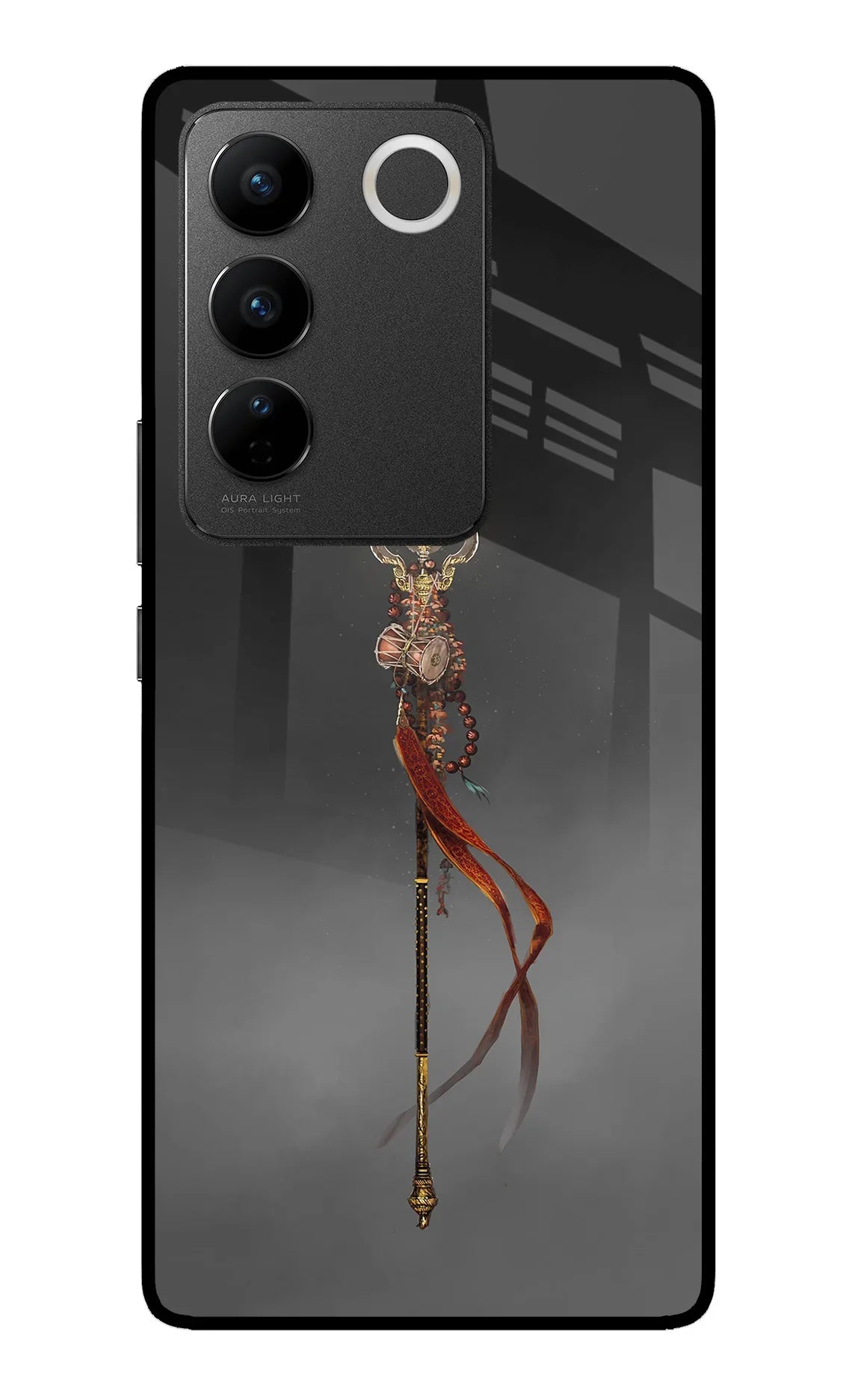 Shiv Trishul Vivo V27/V27 Pro Glass Case - Shiv Trishul Vivo V27/V27 Pro Glass Case Shiv Trishul Vivo V27/V27 Pro Glass Case