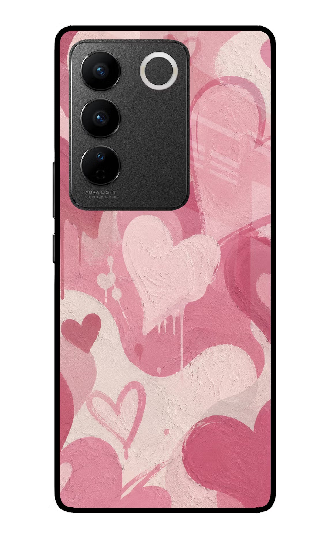 Hearty case Vivo V27/V27 Pro Glass Case - Hearty case Vivo V27/V27 Pro Glass Case Hearty case Vivo V27/V27 Pro Glass Case