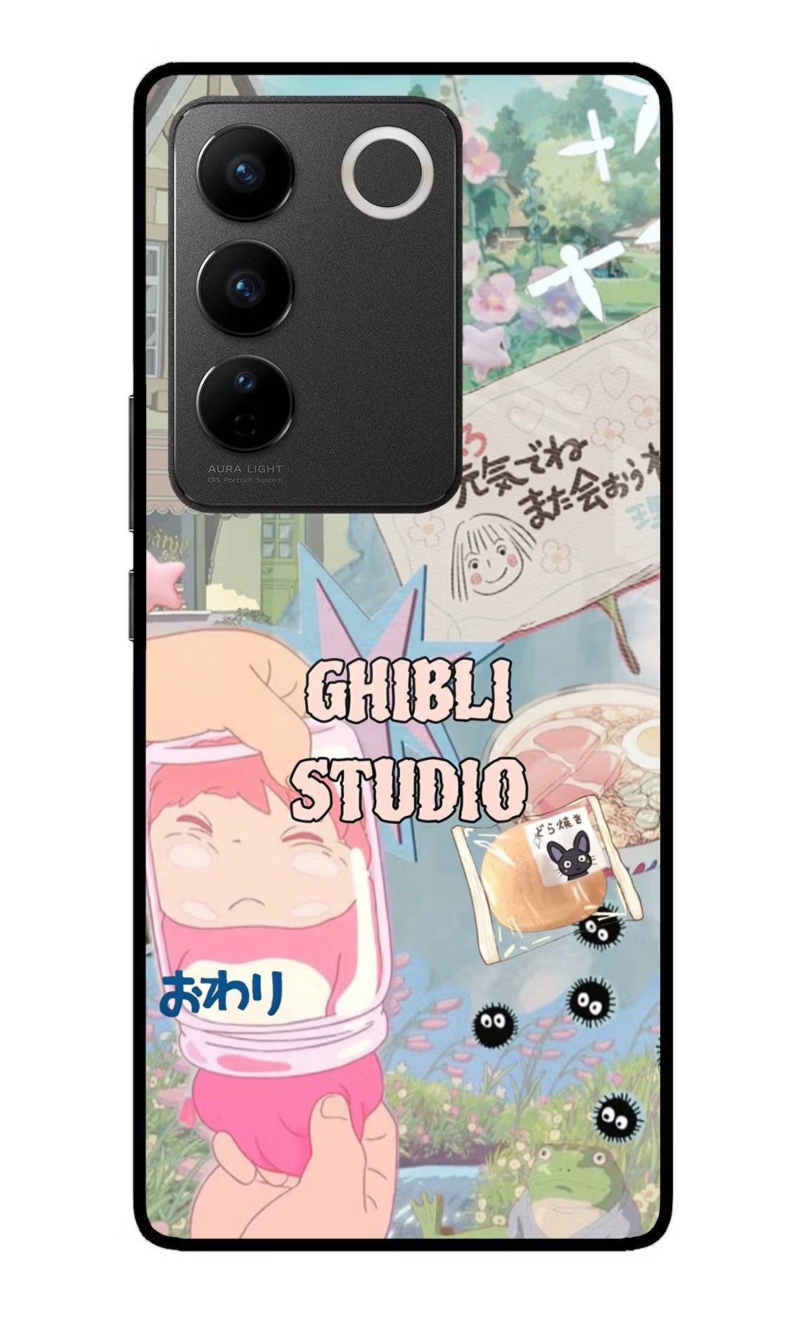 Studio Ghibli Vivo V27/V27 Pro Glass Case - Studio Ghibli Vivo V27/V27 Pro Glass Case Studio Ghibli Vivo V27/V27 Pro Glass Case