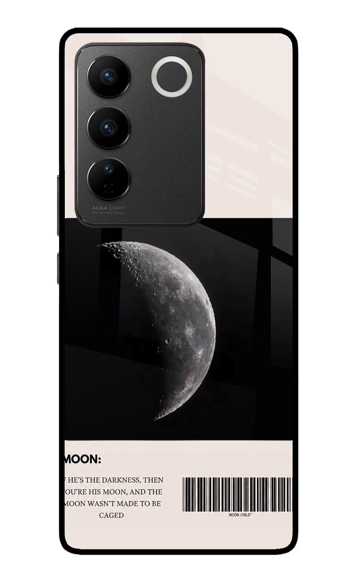 Moon Phase Vivo V27/V27 Pro Glass Case - Moon Phase Vivo V27/V27 Pro Glass Case Moon Phase Vivo V27/V27 Pro Glass Case