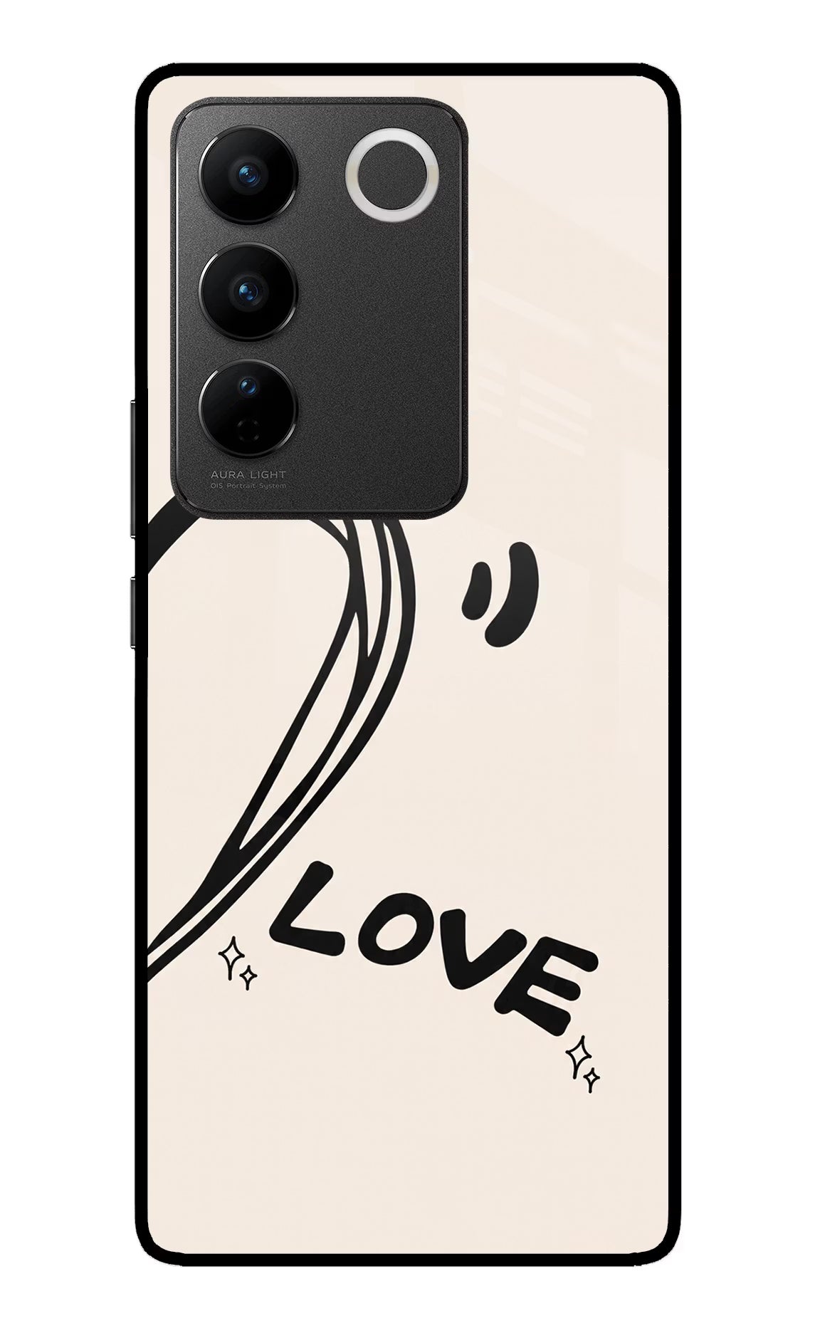 Soul Line Vivo V27/V27 Pro Glass Case - Soul Line Vivo V27/V27 Pro Glass Case Soul Line Vivo V27/V27 Pro Glass Case