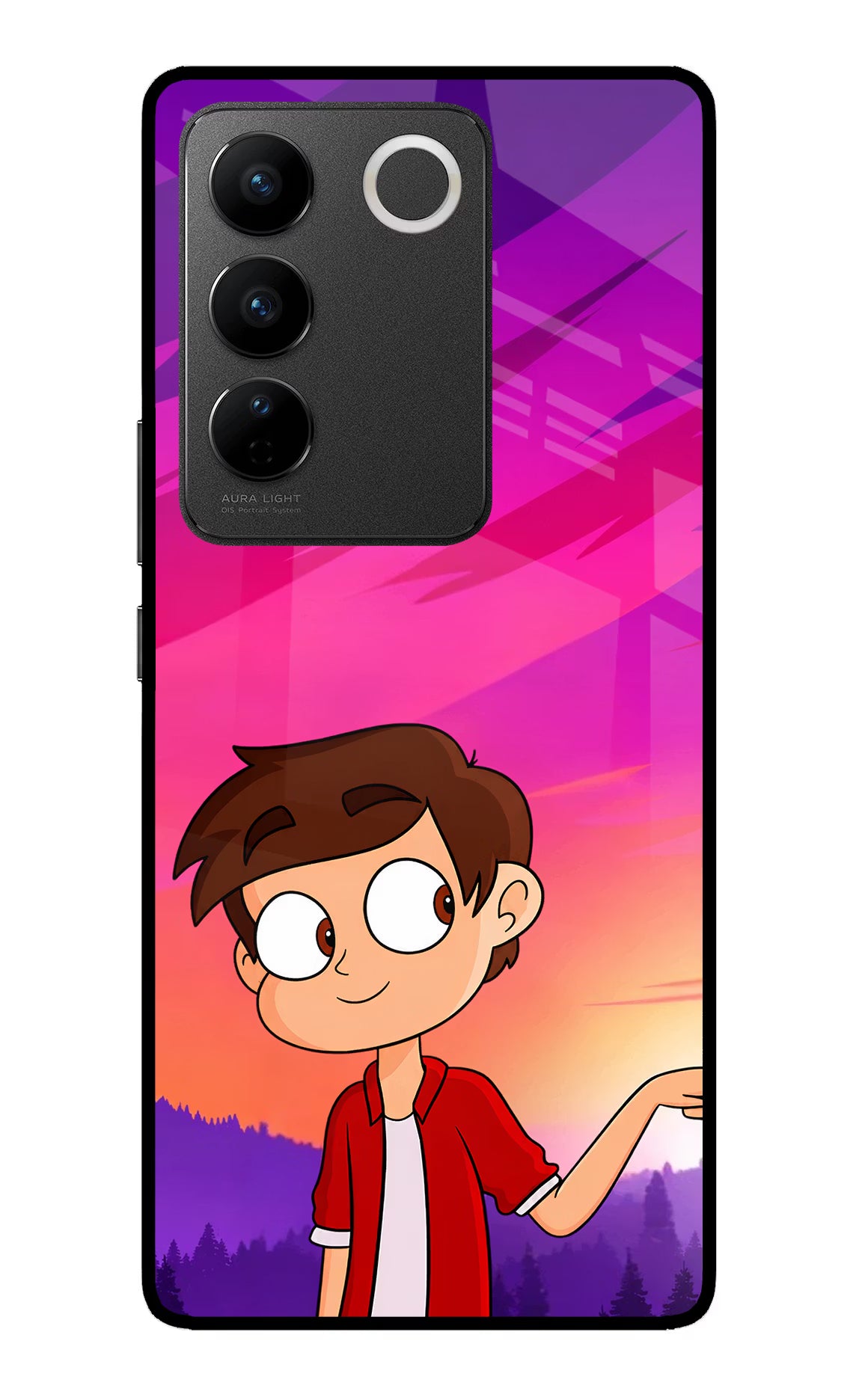 Marco Sunset Vivo V27/V27 Pro Glass Case - Marco Sunset Vivo V27/V27 Pro Glass Case Marco Sunset Vivo V27/V27 Pro Glass Case