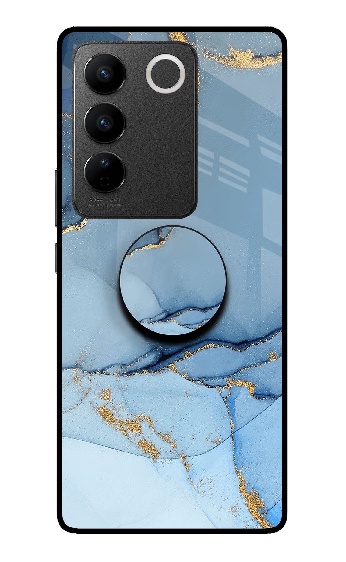 Blue Marble Vivo V27/V27 Pro Glass Case - Blue Marble Vivo V27/V27 Pro Glass Case Blue Marble Vivo V27/V27 Pro Glass Case