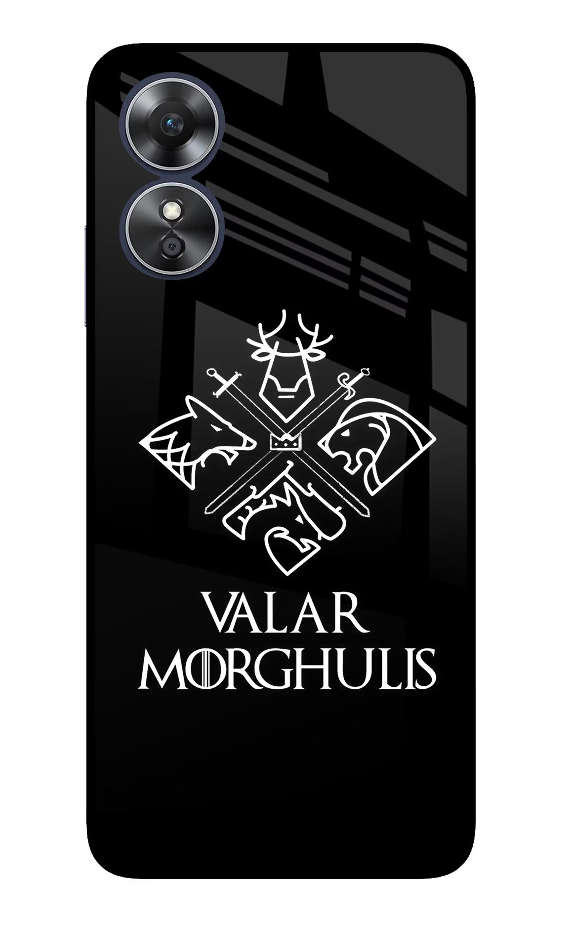 Valar Morghulis | Game Of Thrones Oppo A17 Glass Case - Valar Morghulis | Game Of Thrones Oppo A17 Glass Case Valar Morghulis | Game Of Thrones Oppo A17 Glass Case