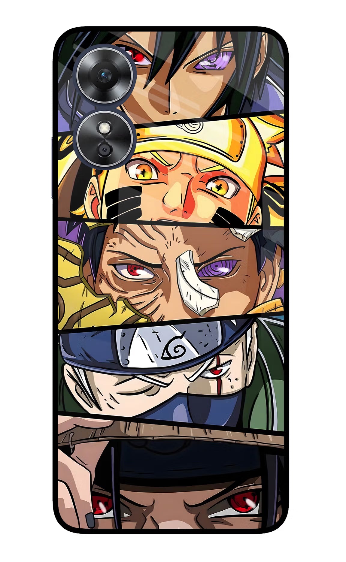 Naruto Character Oppo A17 Glass Case - Naruto Character Oppo A17 Glass Case Naruto Character Oppo A17 Glass Case