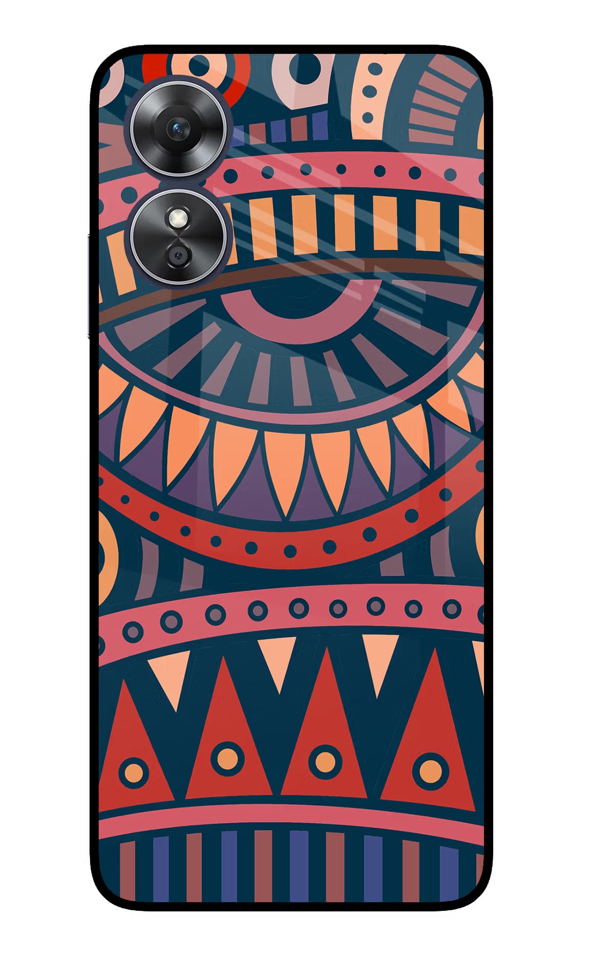 African Culture Design Oppo A17 Glass Case - African Culture Design Oppo A17 Glass Case African Culture Design Oppo A17 Glass Case