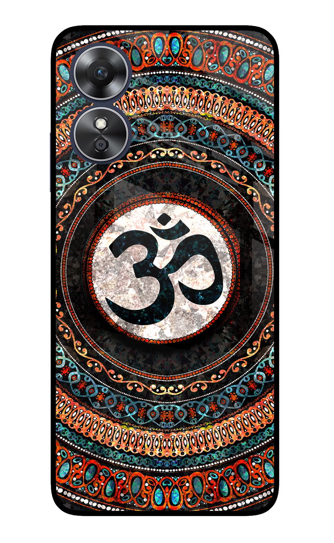 Om Culture Oppo A17 Glass Case - Om Culture Oppo A17 Glass Case Om Culture Oppo A17 Glass Case