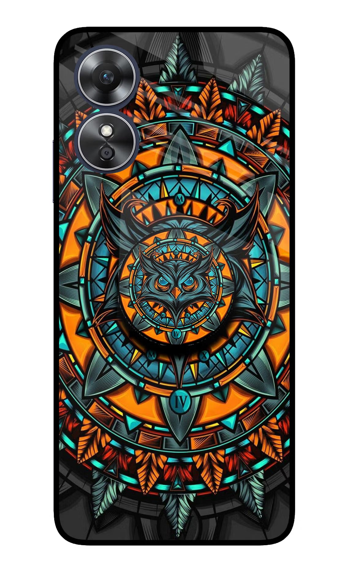 Angry Owl Oppo A17 Glass Case - Angry Owl Oppo A17 Glass Case Angry Owl Oppo A17 Glass Case