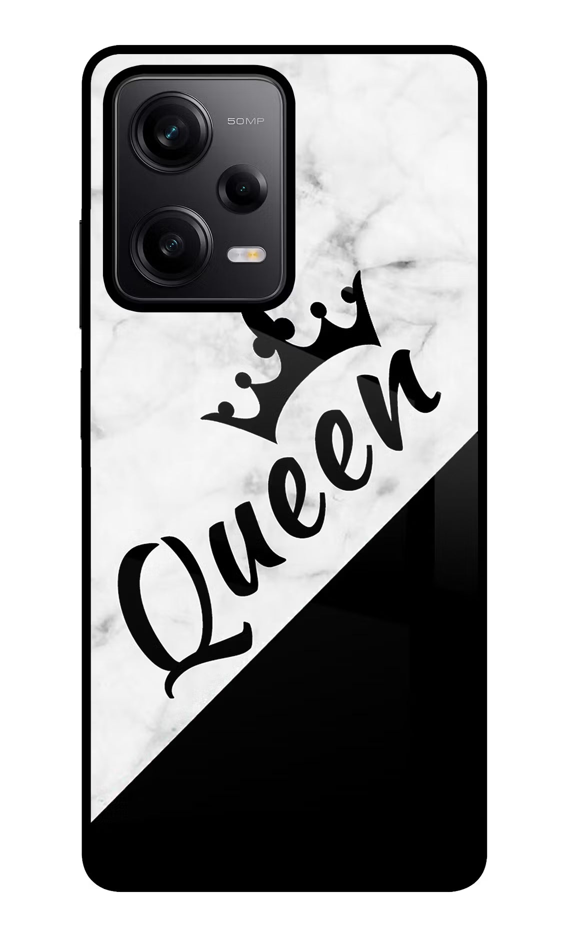 Queen Poco X5 5G Glass Case - Queen Poco X5 5G Glass Case Queen Poco X5 5G Glass Case