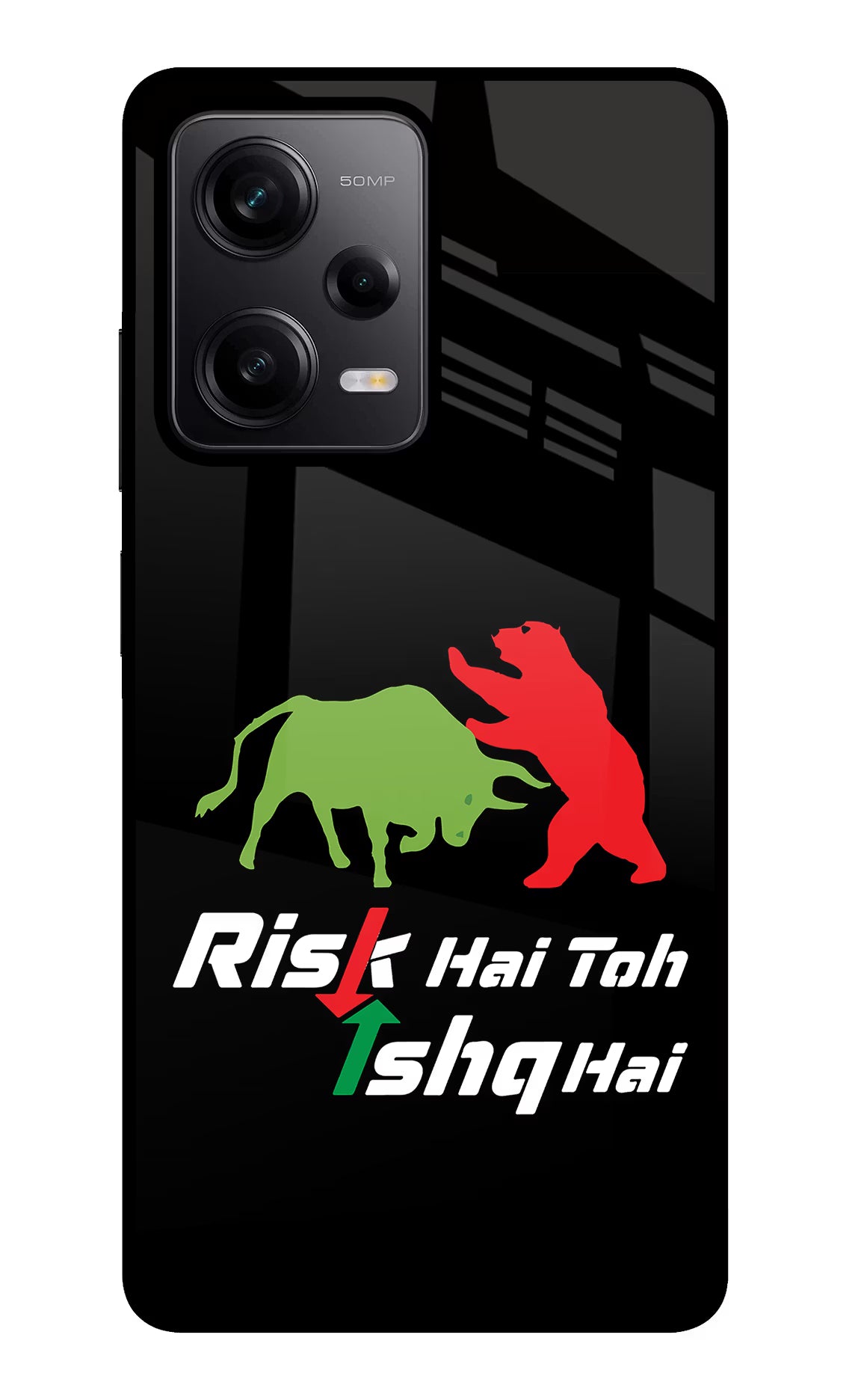 Risk Hai Toh Ishq Hai Poco X5 5G Glass Case - Risk Hai Toh Ishq Hai Poco X5 5G Glass Case Risk Hai Toh Ishq Hai Poco X5 5G Glass Case
