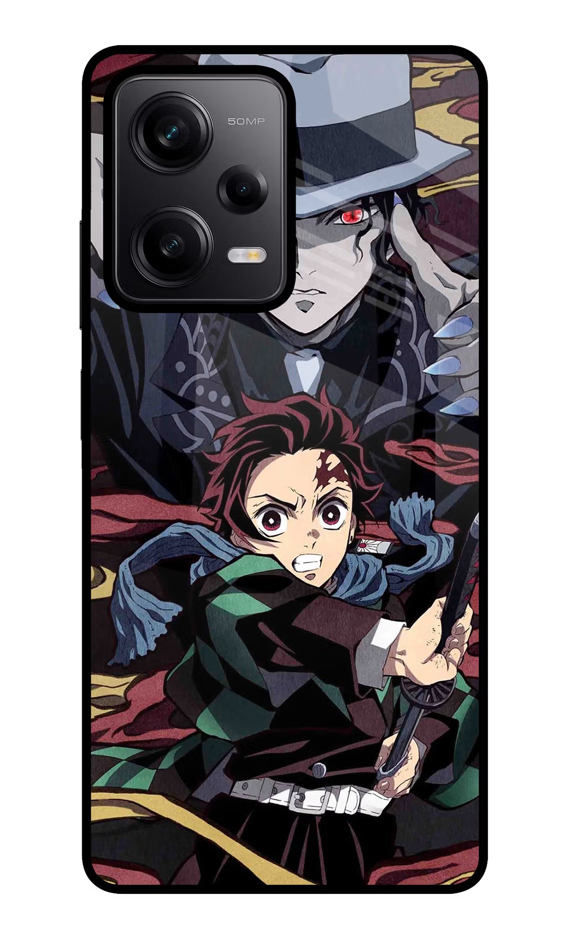 Demon Slayer Poco X5 5G Glass Case - Demon Slayer Poco X5 5G Glass Case Demon Slayer Poco X5 5G Glass Case