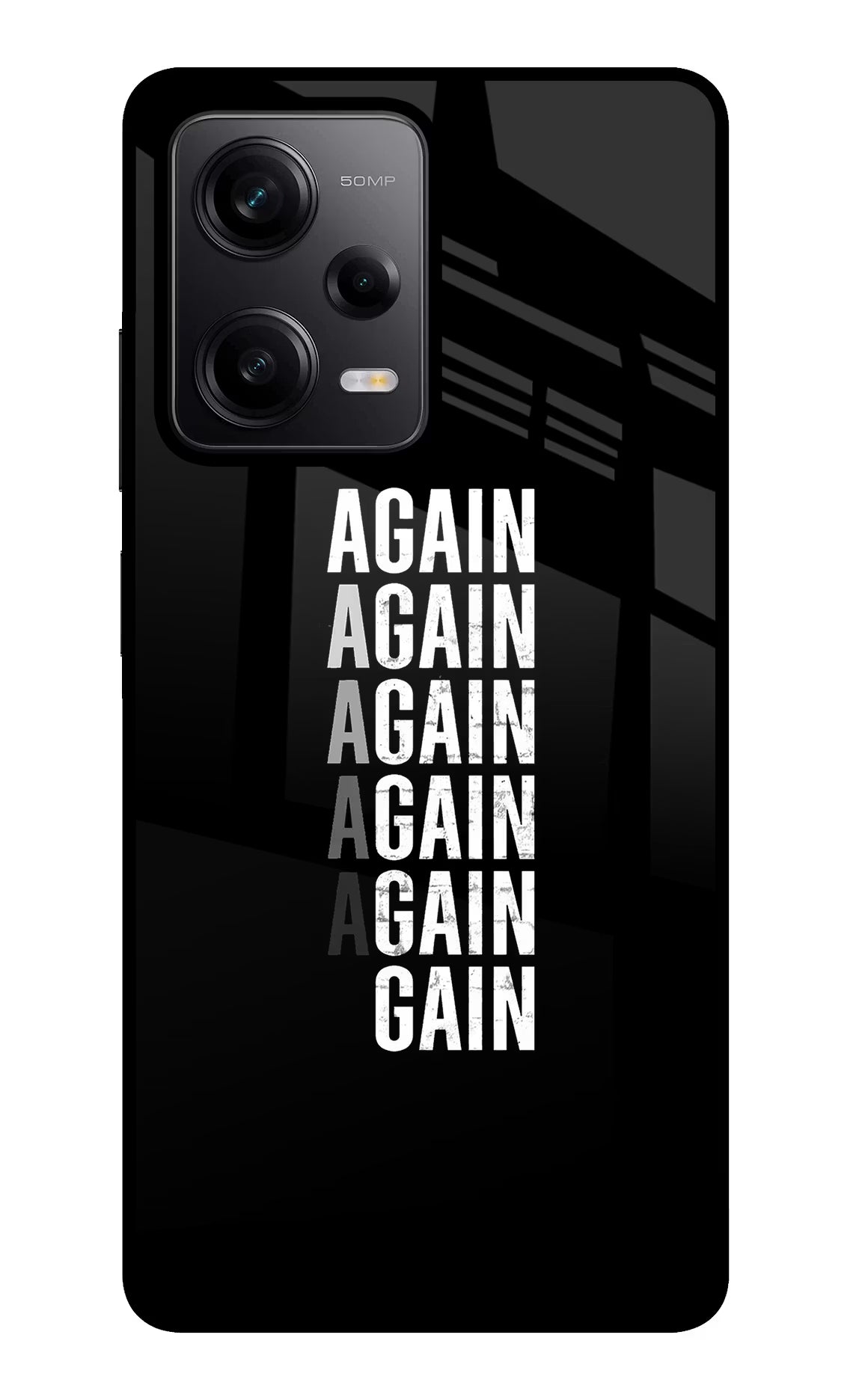 Again Again Gain Poco X5 5G Back Cover - Again Again Gain Poco X5 5G Glass Case Back Cover by Casekaro Again Again Gain Poco X5 5G Glass Case Back Cover by Casekaro