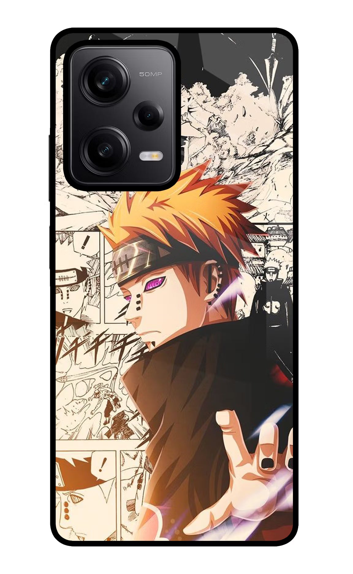 Pain Anime Poco X5 5G Back Cover - Pain Anime Poco X5 5G Glass Case Back Cover by Casekaro Pain Anime Poco X5 5G Glass Case Back Cover by Casekaro