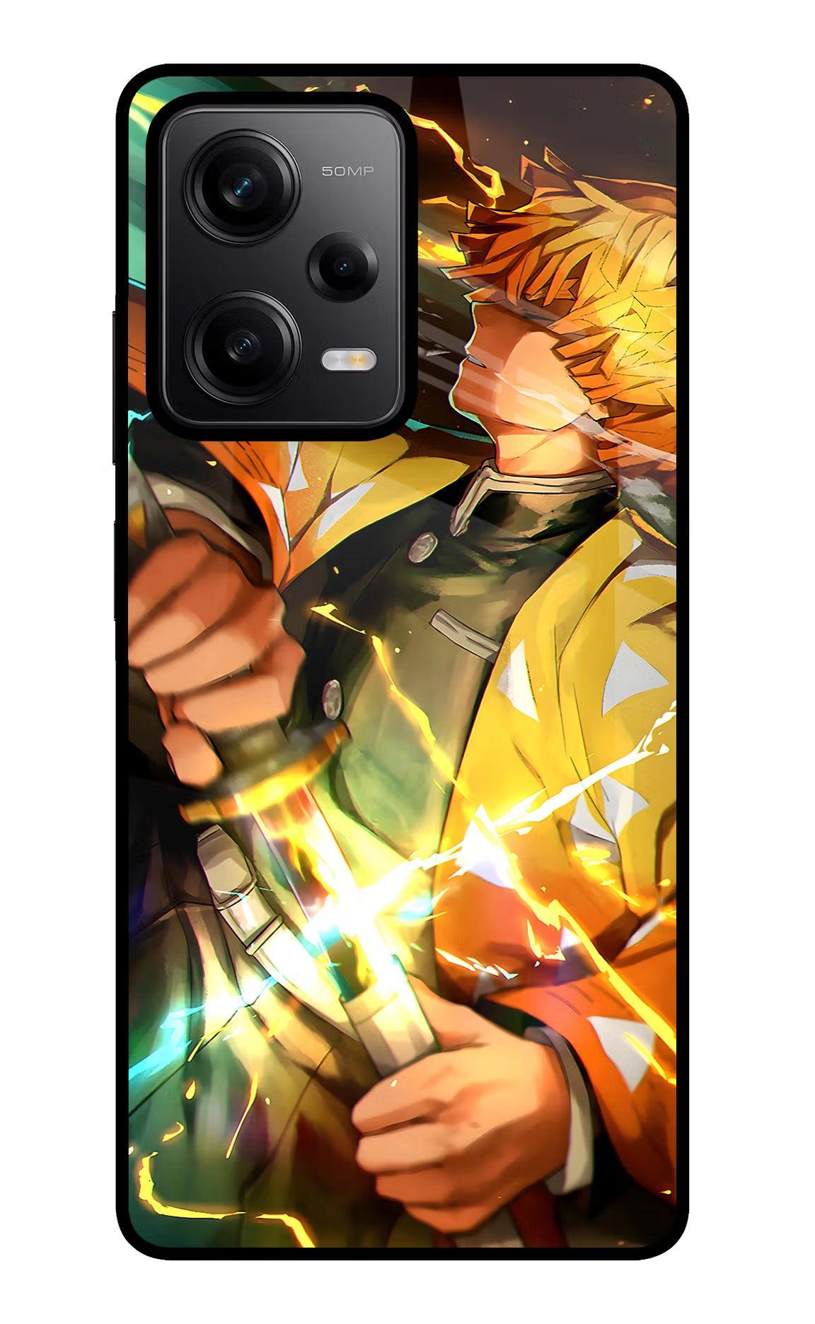 Demon Slayer Poco X5 5G Glass Case - Demon Slayer Poco X5 5G Glass Case Demon Slayer Poco X5 5G Glass Case