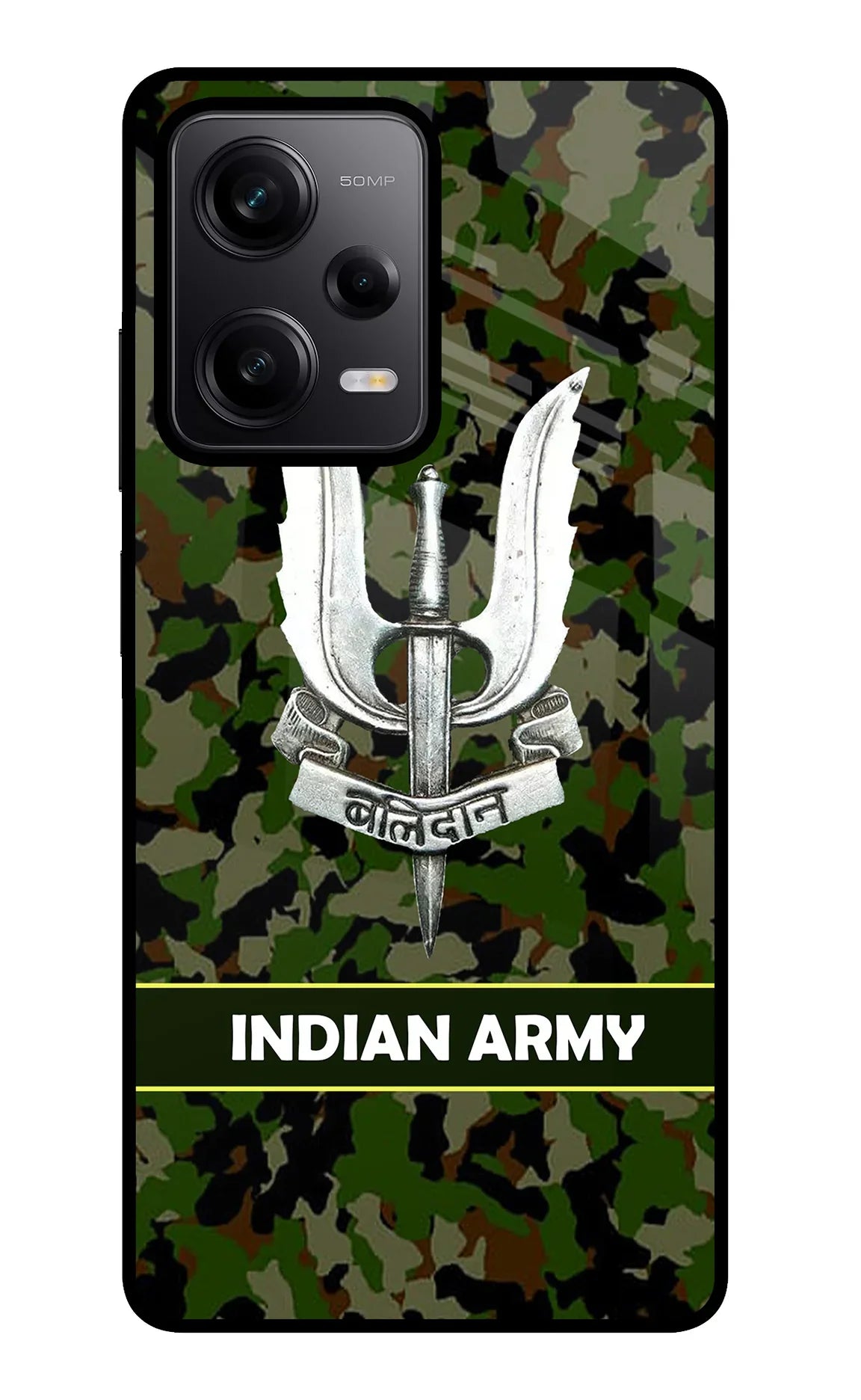 Balidan Indian Logo Poco X5 5G Glass Case - Balidan Indian Logo Poco X5 5G Glass Case Balidan Indian Logo Poco X5 5G Glass Case