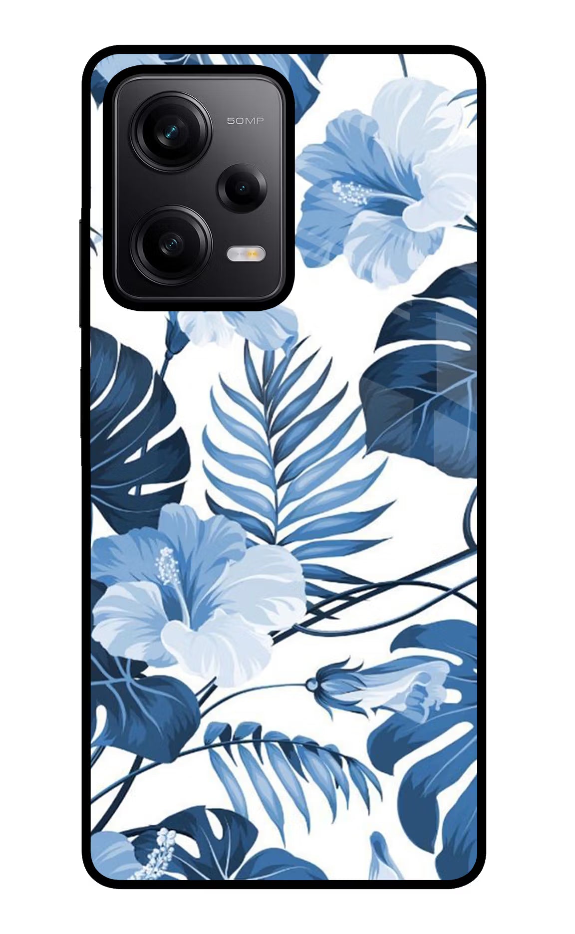 Fabric Art Poco X5 5G Back Cover - Fabric Art Poco X5 5G Glass Case Back Cover by Casekaro Fabric Art Poco X5 5G Glass Case Back Cover by Casekaro