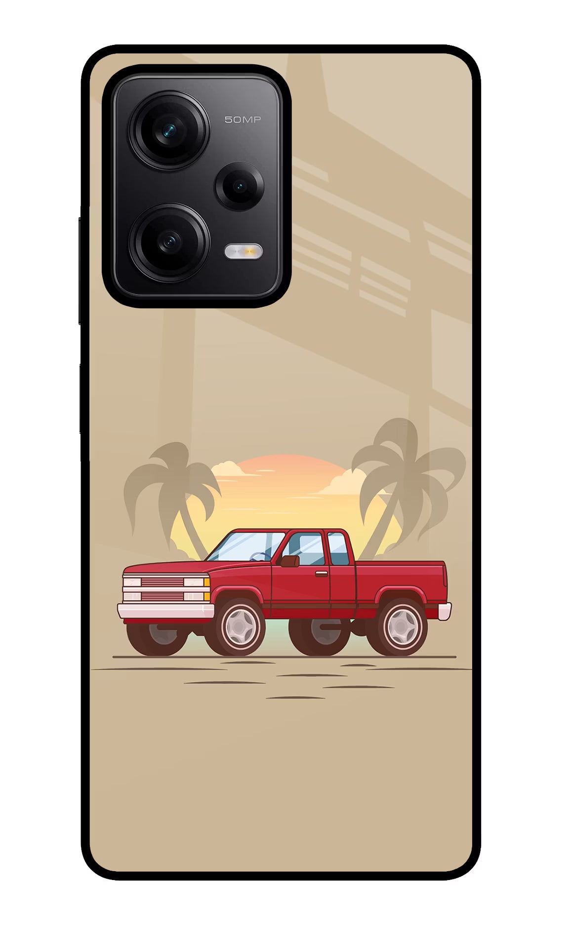 Desert Classic Drive Poco X5 5G Glass Case - Desert Classic Drive Poco X5 5G Glass Case Desert Classic Drive Poco X5 5G Glass Case