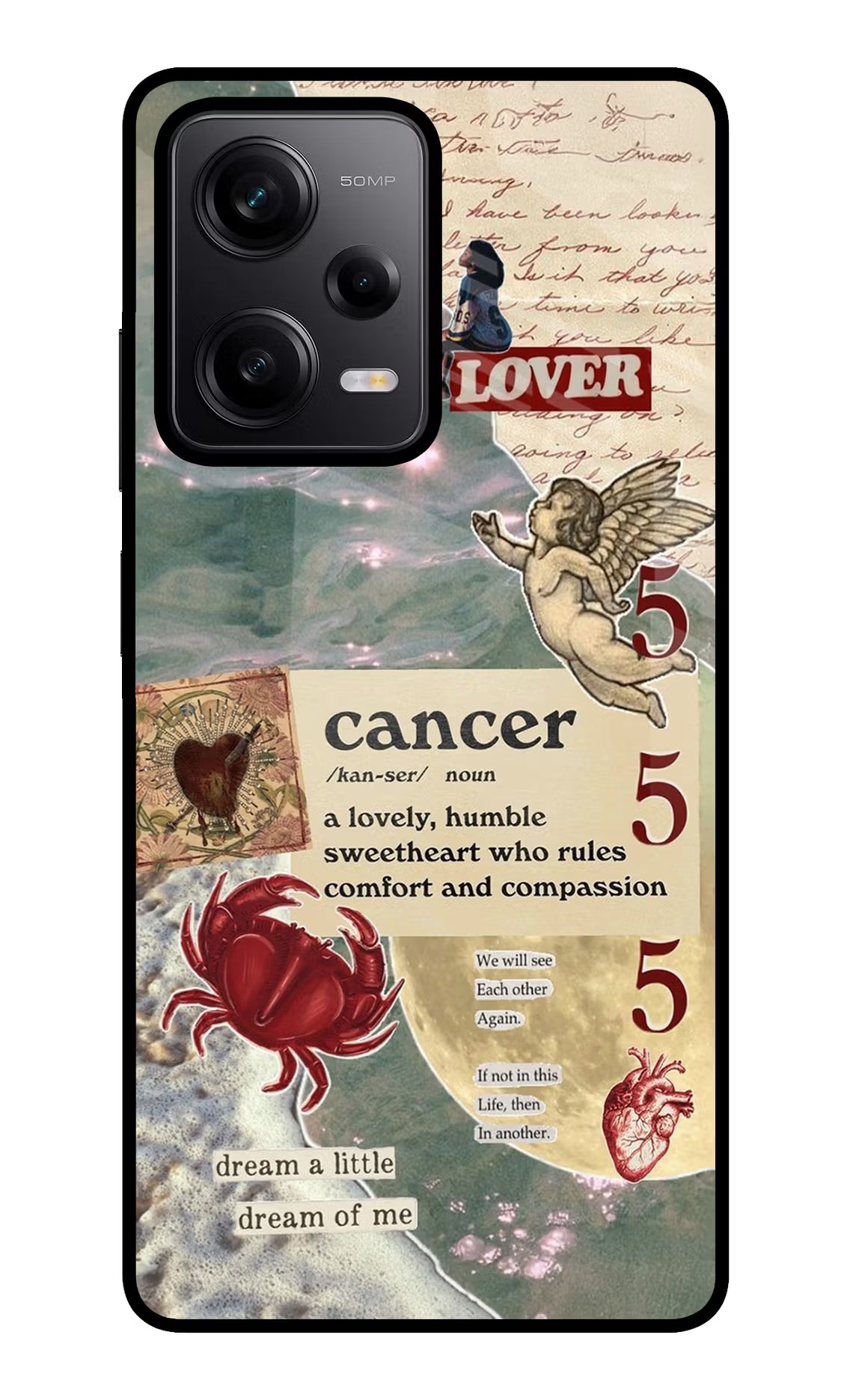 Cancer Zodiac Poco X5 5G Glass Case - Cancer Zodiac Poco X5 5G Glass Case Cancer Zodiac Poco X5 5G Glass Case
