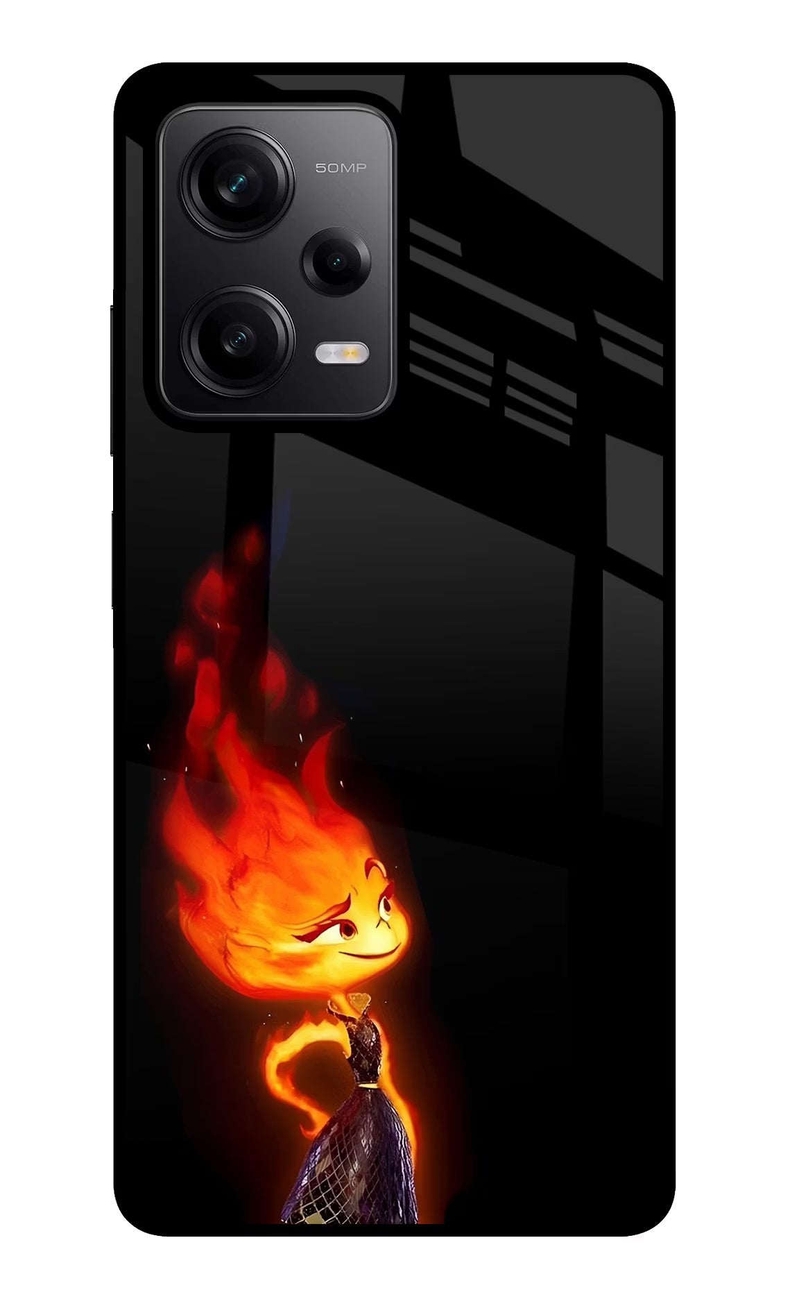 Ember Flame Poco X5 5G Glass Case - Ember Flame Poco X5 5G Glass Case Ember Flame Poco X5 5G Glass Case
