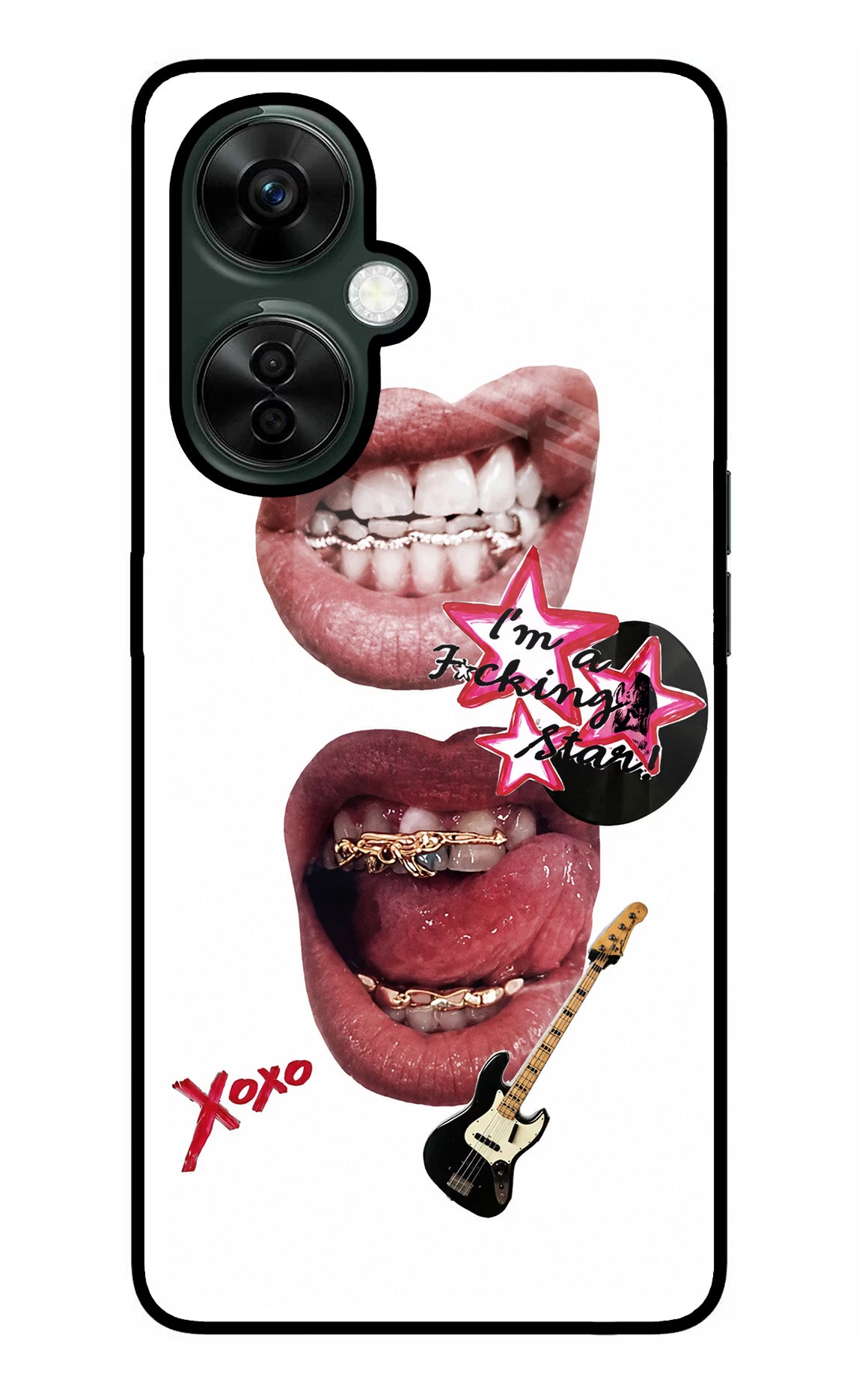 Rockstar OnePlus Nord CE 3 Lite 5G Glass Case - Rockstar OnePlus Nord CE 3 Lite 5G Glass Case Rockstar OnePlus Nord CE 3 Lite 5G Glass Case