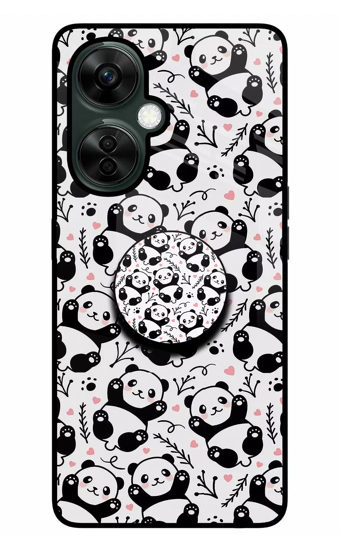 Cute Panda OnePlus Nord CE 3 Lite 5G Glass Case - Cute Panda OnePlus Nord CE 3 Lite 5G Glass Case Cute Panda OnePlus Nord CE 3 Lite 5G Glass Case