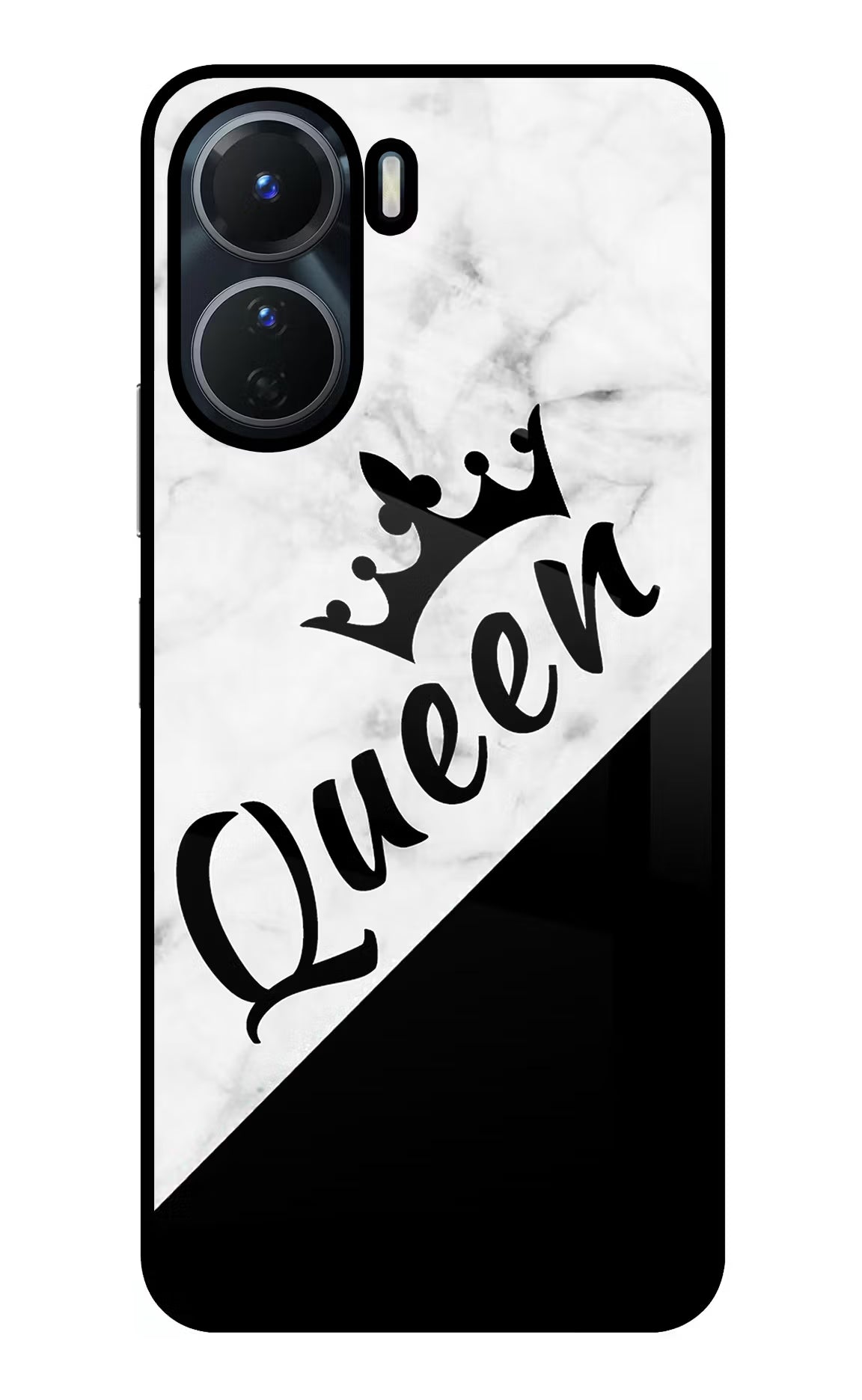 Queen Vivo Y56 5G Glass Case - Queen Vivo Y56 5G Glass Case Queen Vivo Y56 5G Glass Case