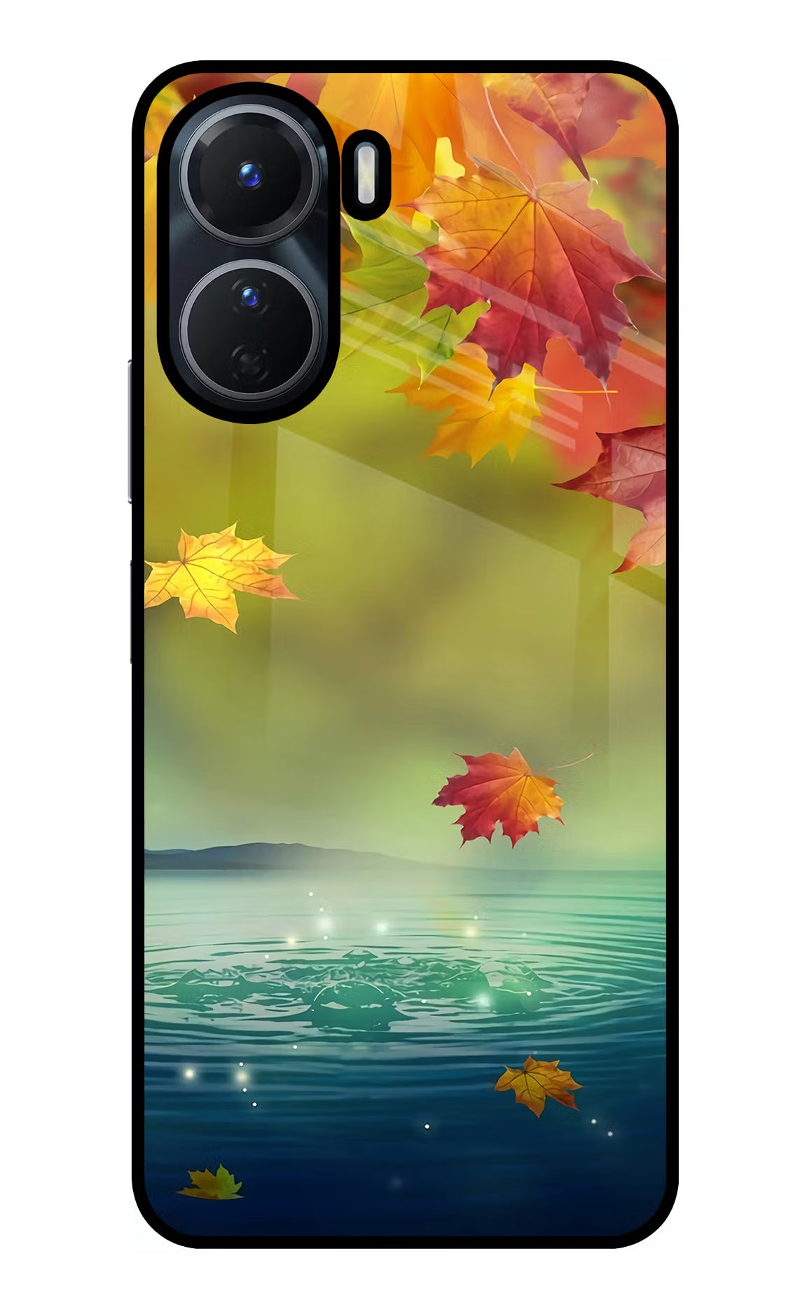Flowers Vivo Y56 5G Glass Case - Flowers Vivo Y56 5G Glass Case Flowers Vivo Y56 5G Glass Case