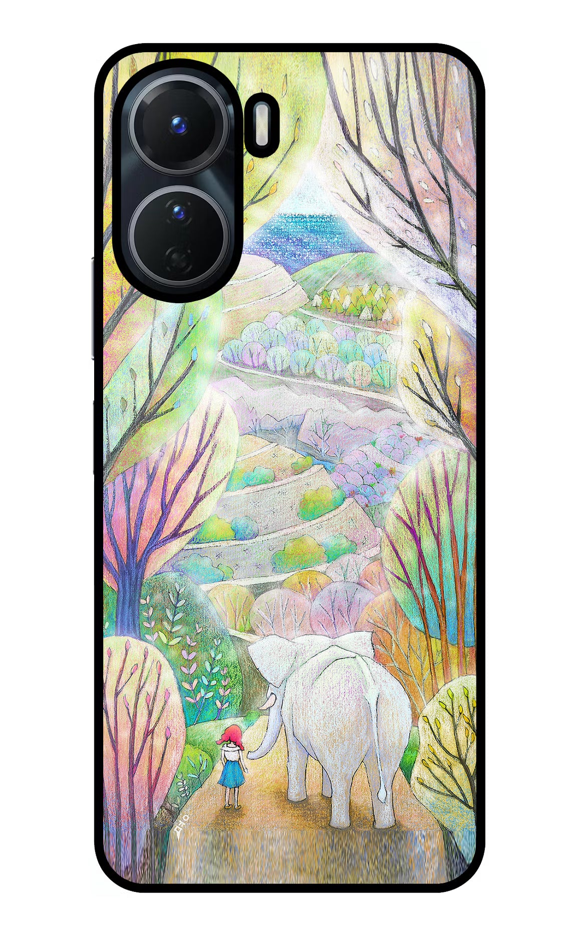 Nature Painting Vivo Y56 5G Glass Case - Nature Painting Vivo Y56 5G Glass Case Nature Painting Vivo Y56 5G Glass Case