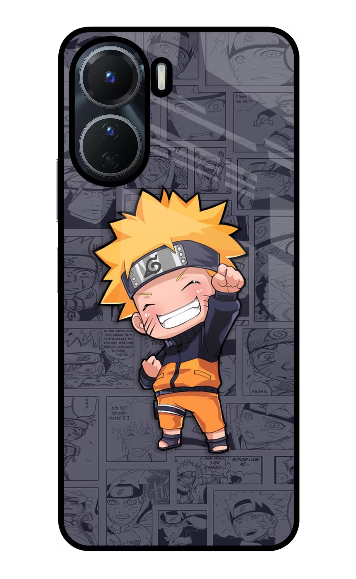 Chota Naruto Vivo Y56 5G Glass Case - Chota Naruto Vivo Y56 5G Glass Case Chota Naruto Vivo Y56 5G Glass Case