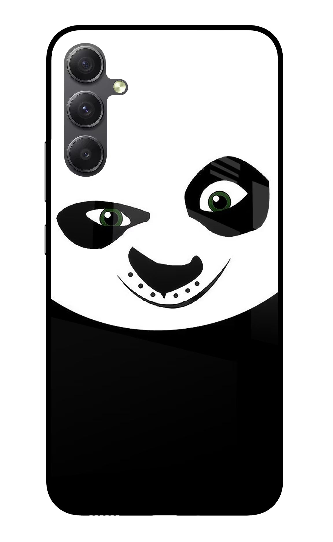 Panda Samsung A34 5G Glass Case Back Cover by Casekaro
