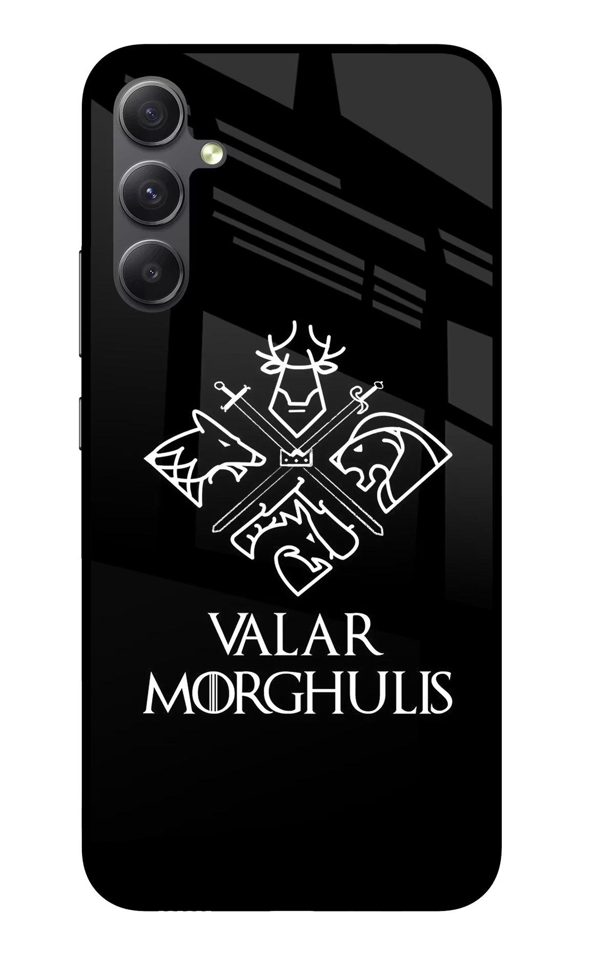 Valar Morghulis | Game Of Thrones Samsung A34 5G Glass Case Back Cover by Casekaro