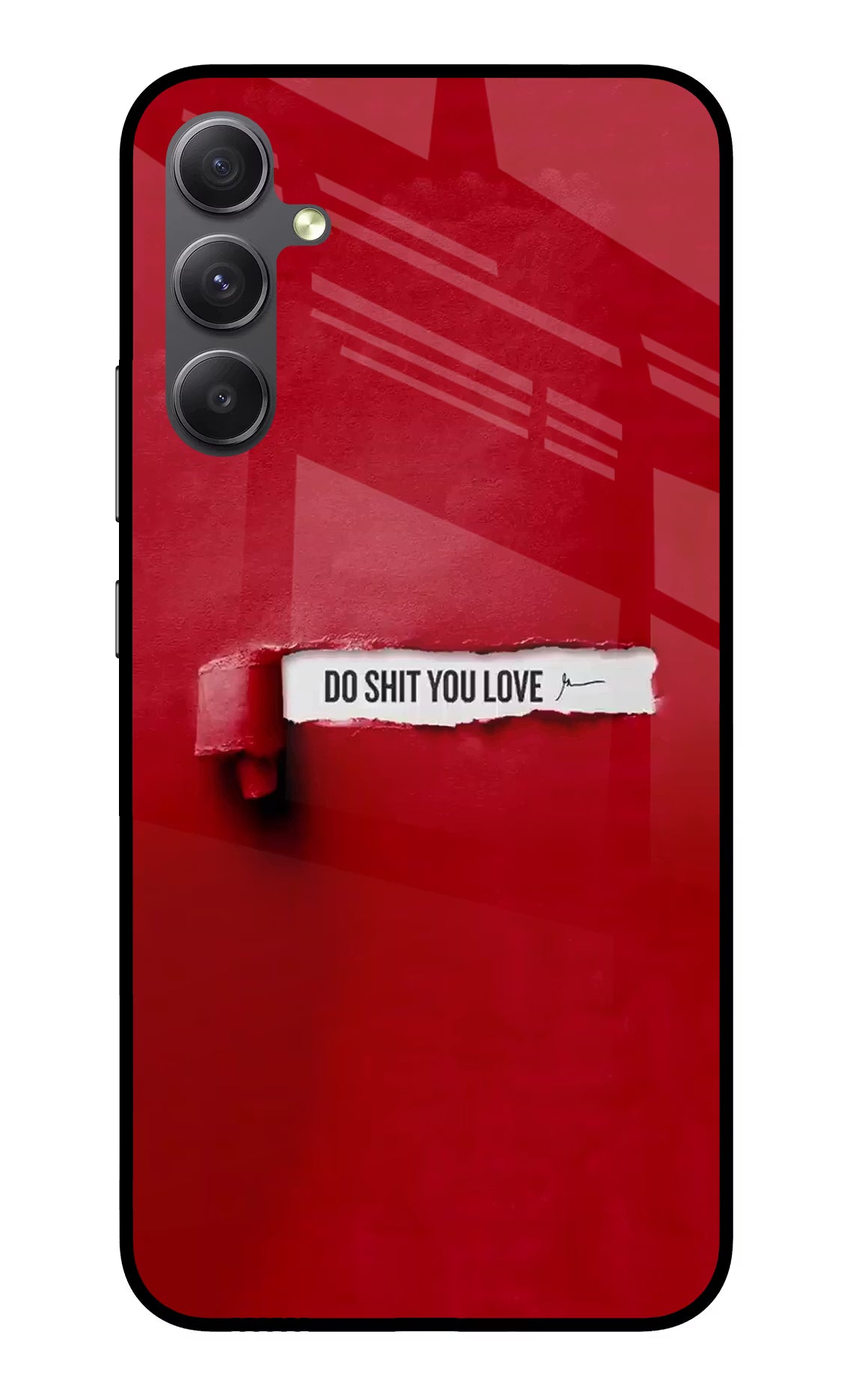Do Shit You Love Samsung A34 5G Glass Case Back Cover by Casekaro