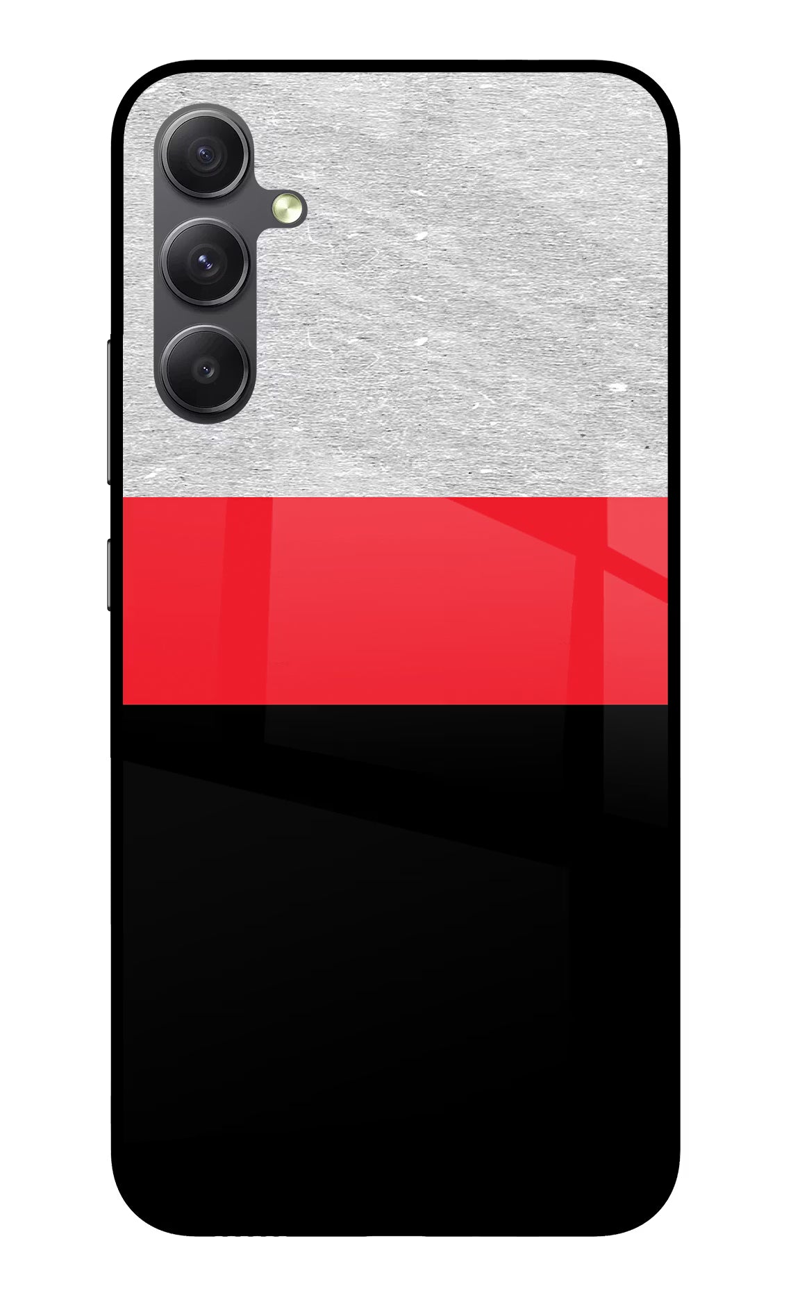 Tri Color Pattern Samsung A34 5G Glass Case - Tri Color Pattern Samsung A34 5G Glass Case Tri Color Pattern Samsung A34 5G Glass Case